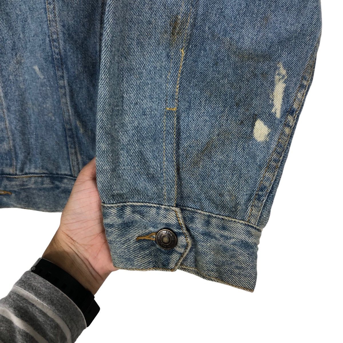 Japanese Brand 🔥Vintage Mac Eye Denim Trucker Biker Jacket Toyo Enterprise Size US L / EU 52-54 / 3 - 15 Thumbnail