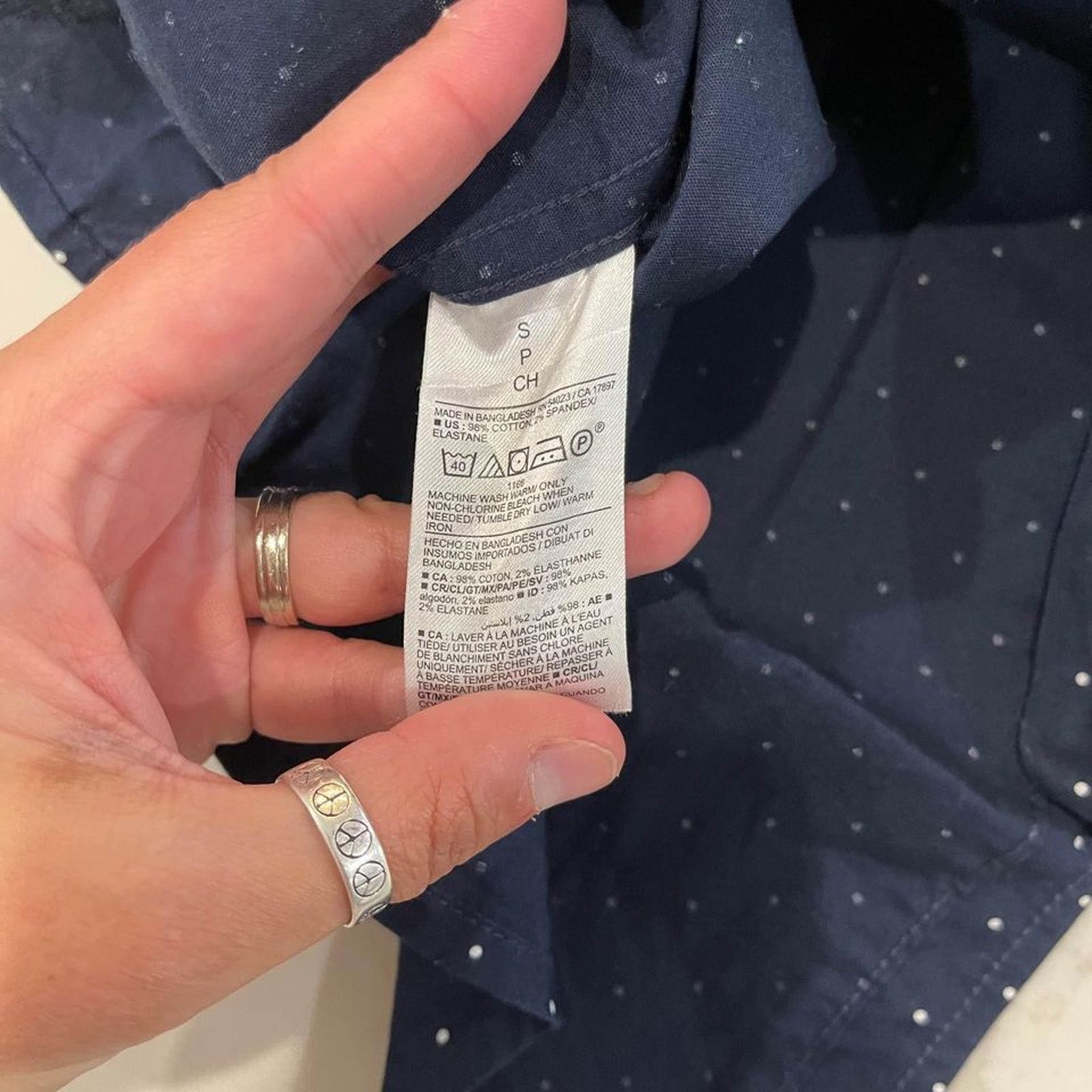 Old Navy Old Navy Blue Short Sleeve Button Up Regular Fit Men Small Size US S / EU 44-46 / 1 - 5 Thumbnail