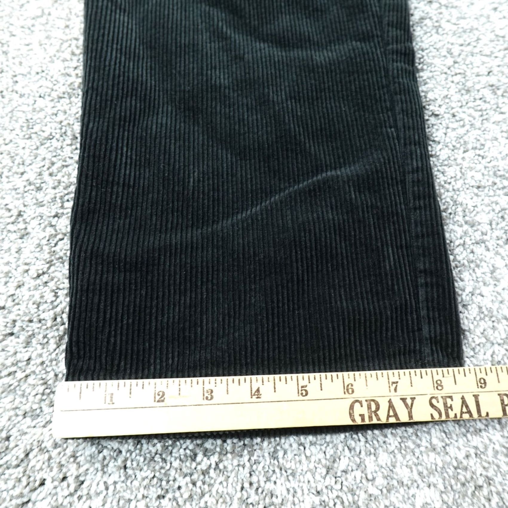 Polo Ralph Lauren VTG Ralph Lauren Pants Mens 35X32 Black Corduroy Andrew Chino Trouser Pleated Pants Size US 35 - 2 Thumbnail