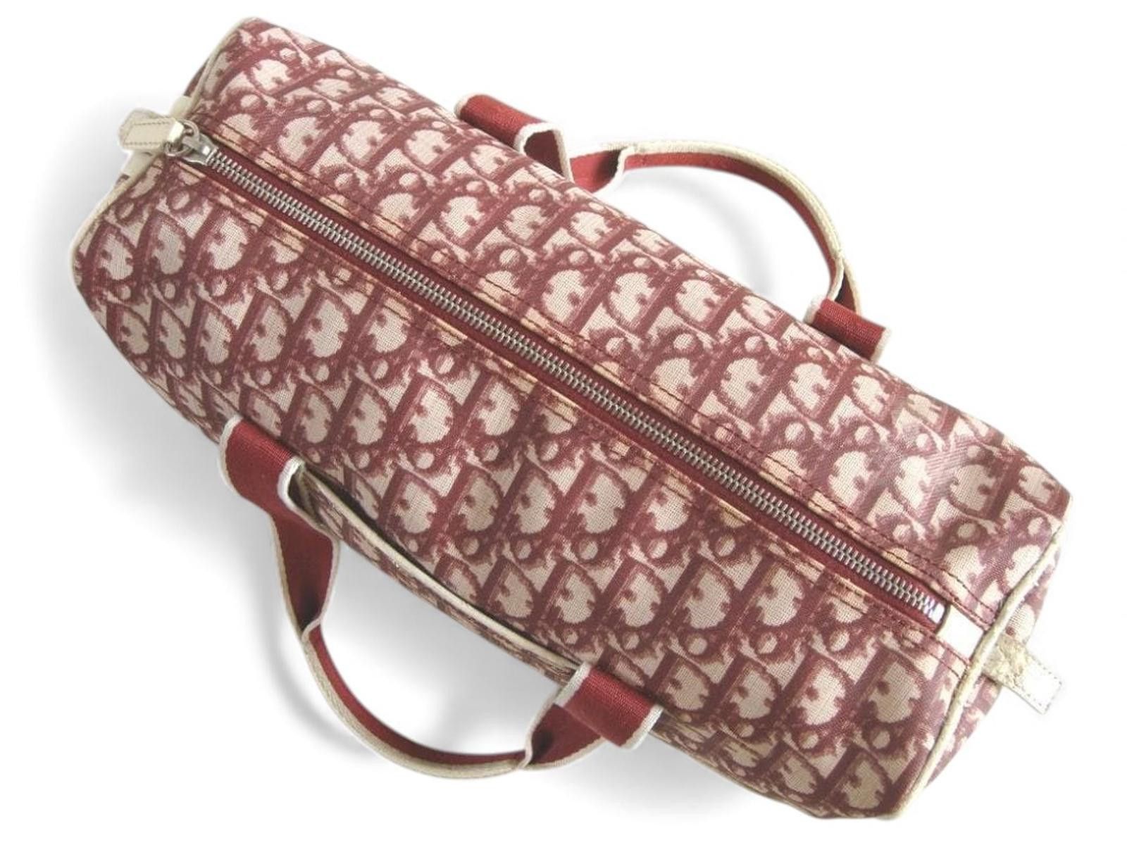Dior Dior - Vintage Red Monogram Canvas Travel Bag Size ONE SIZE - 7 Thumbnail