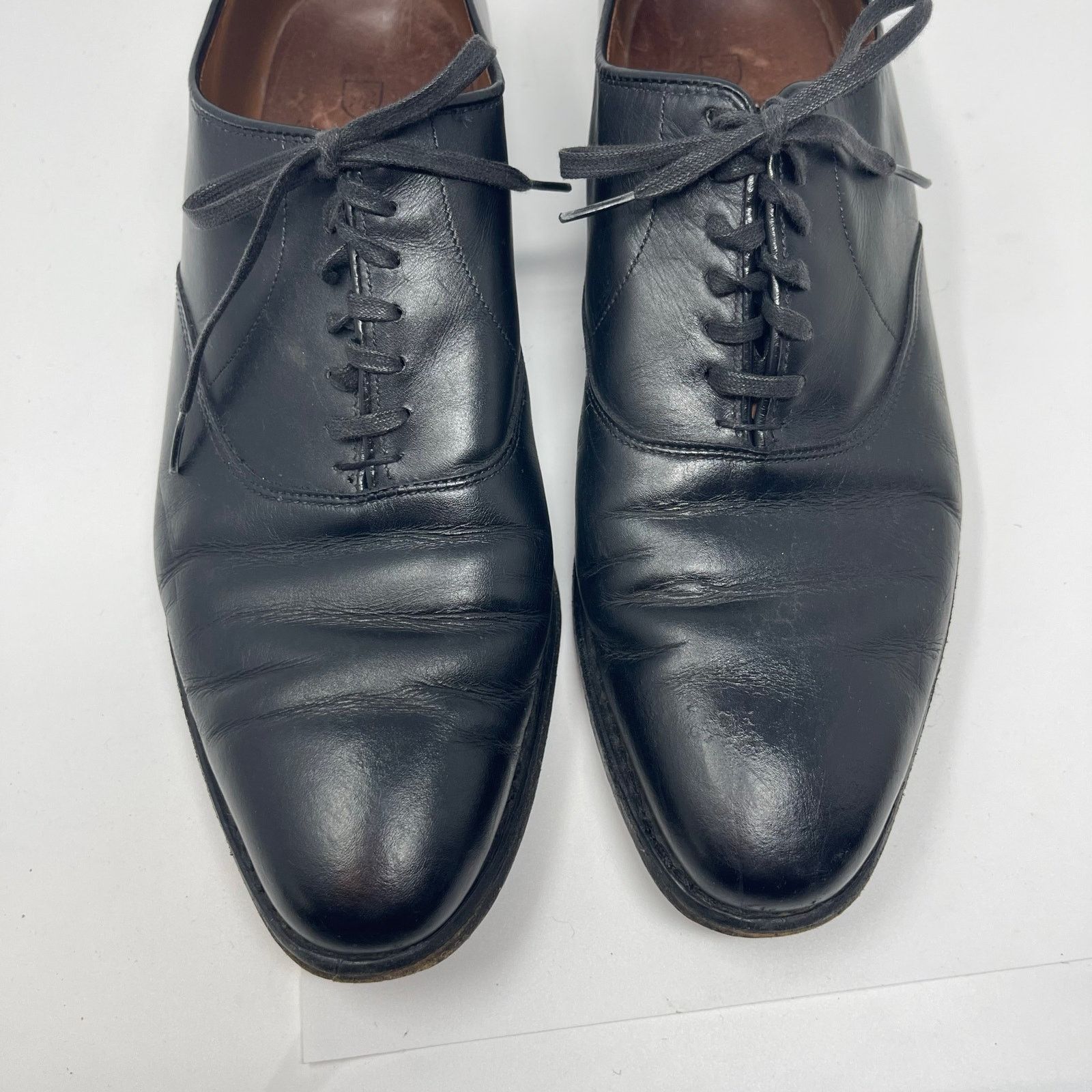 Allen Edmonds Allen Edmonds Carlyle Plain Toe Oxford shoes black leather Size US 9.5 / EU 42-43 - 3 Thumbnail