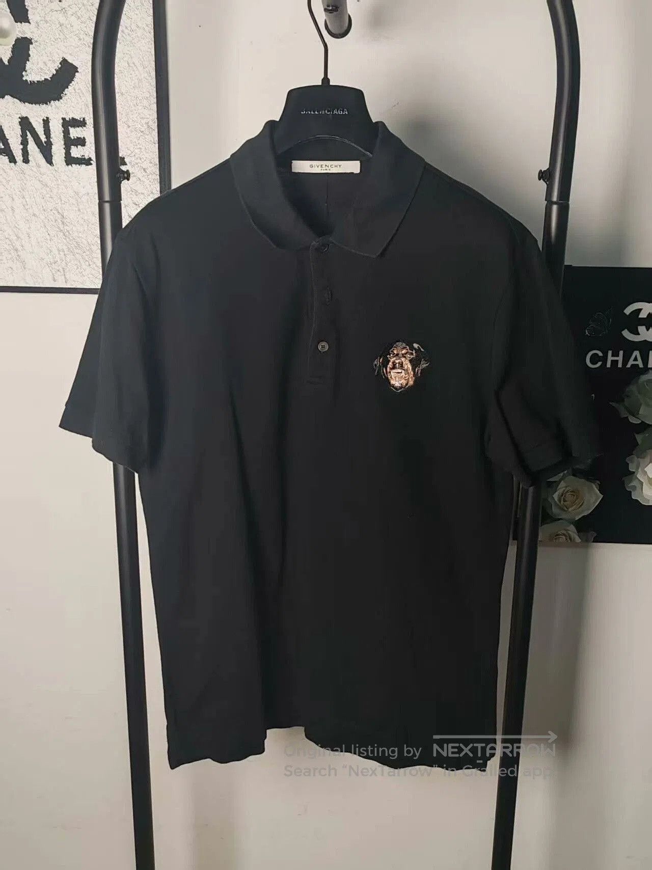Givenchy Givenchy Dog Head Short Sleeve Shirt. Size US S / EU 44-46 / 1 - 1 Thumbnail
