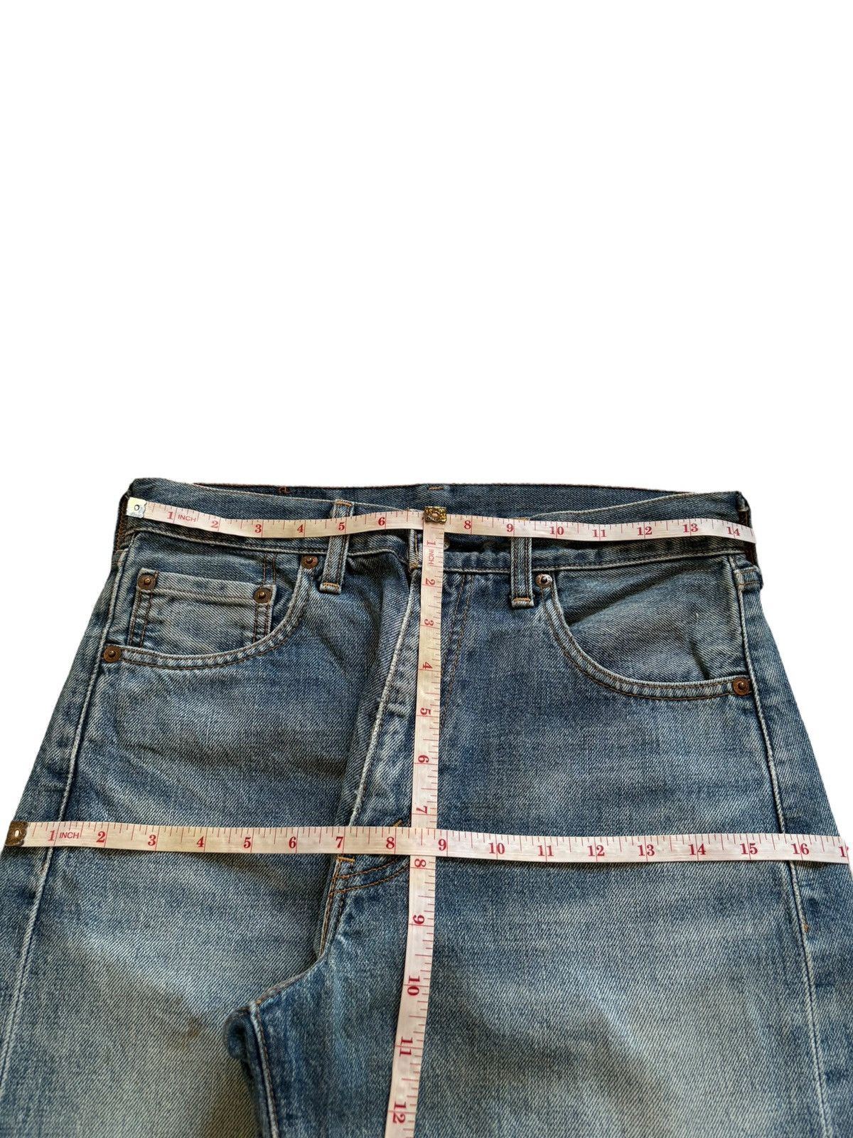 Levi's Vintage 80s Levis 502XX Big E Selvedge Mud Wash Loose Jeans Size US 29 - 13 Thumbnail