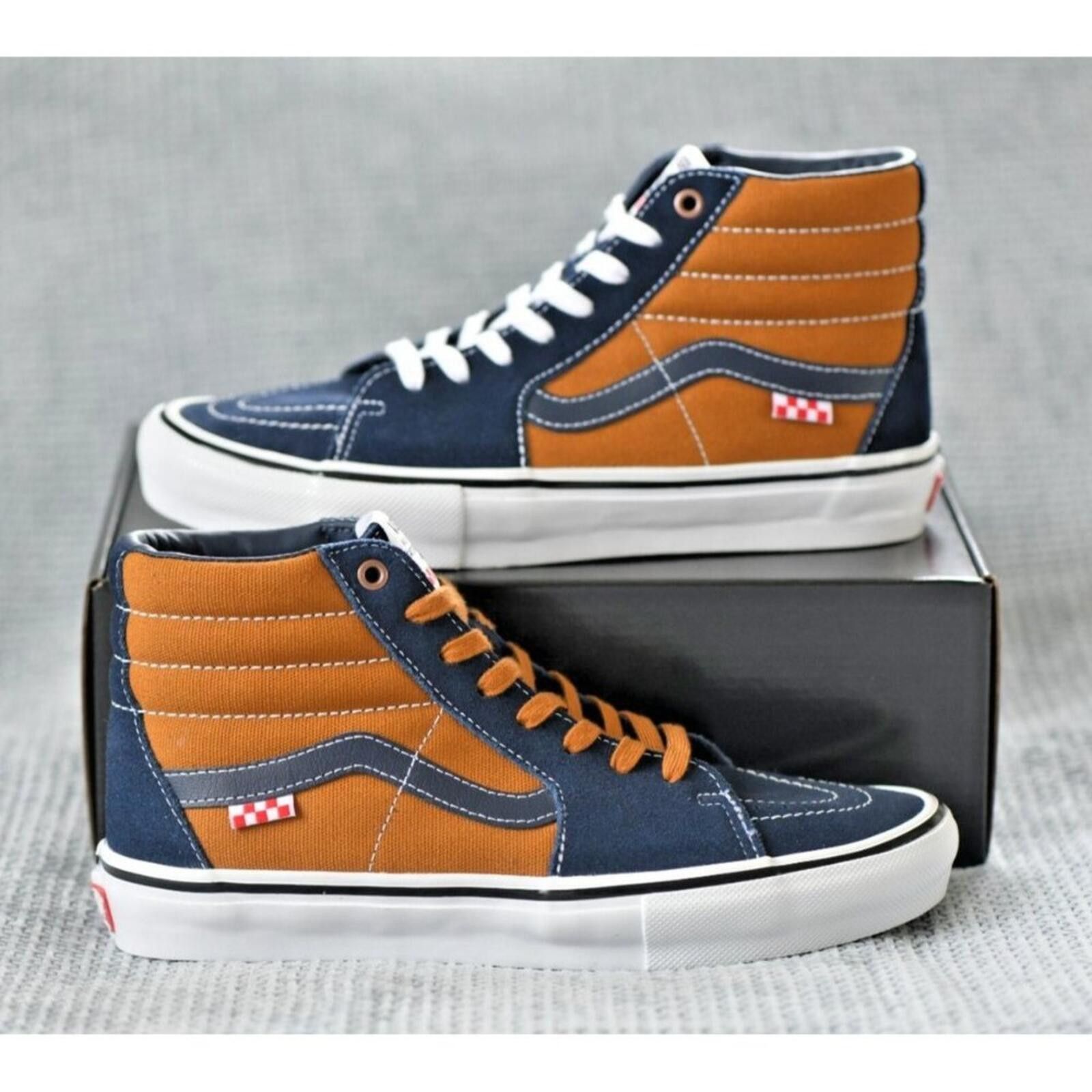 Vans Vans Dane Reynolds x Skate Sk8 | Paul Van Doren | Navy/Tan Size US 8 / EU 41 - 1 Thumbnail