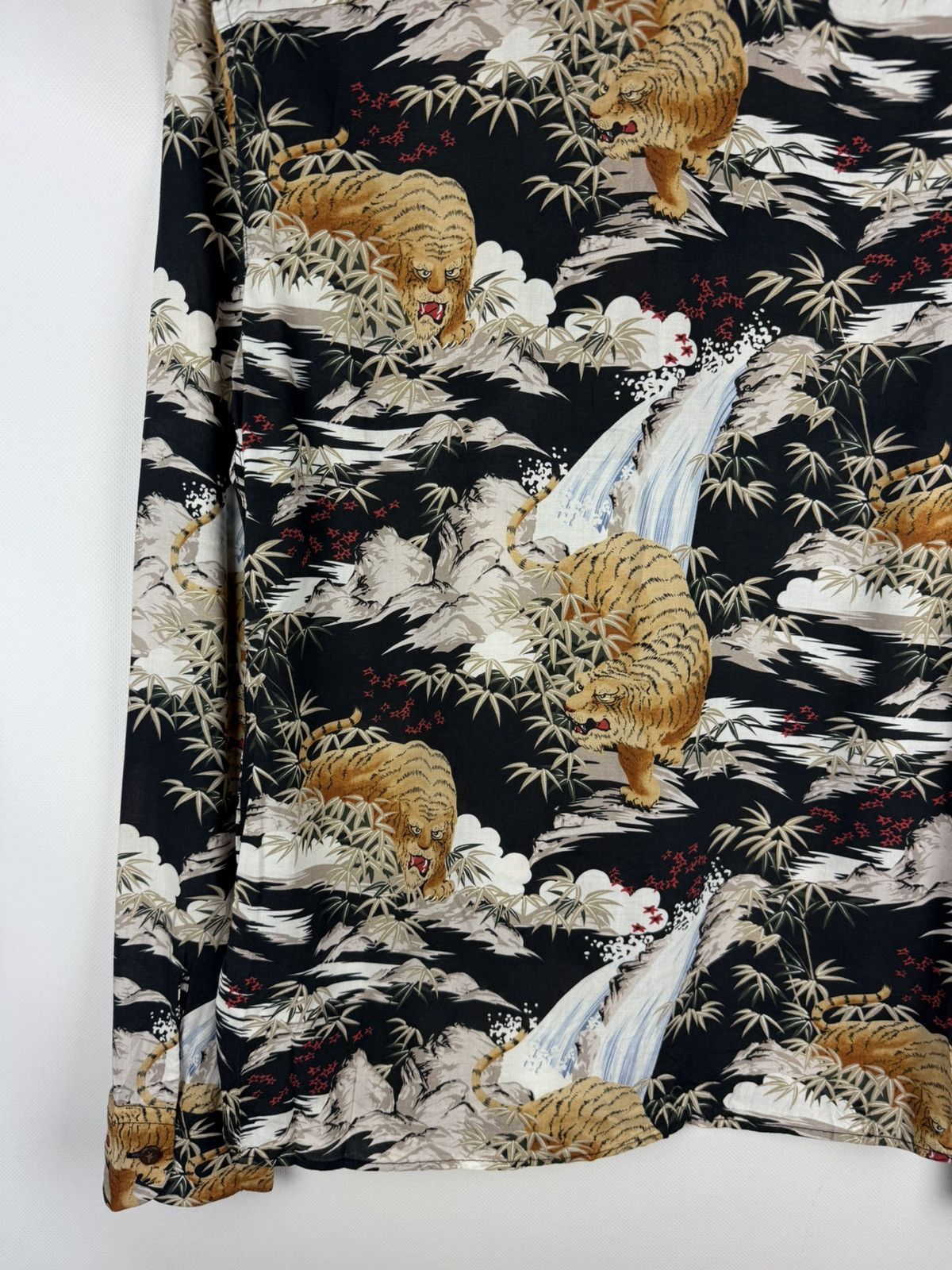 Allsaints × Japanese Brand Allsaints Sumatra LS Overprinted Viscose Button Up Shirt Size US S / EU 44-46 / 1 - 21 Thumbnail
