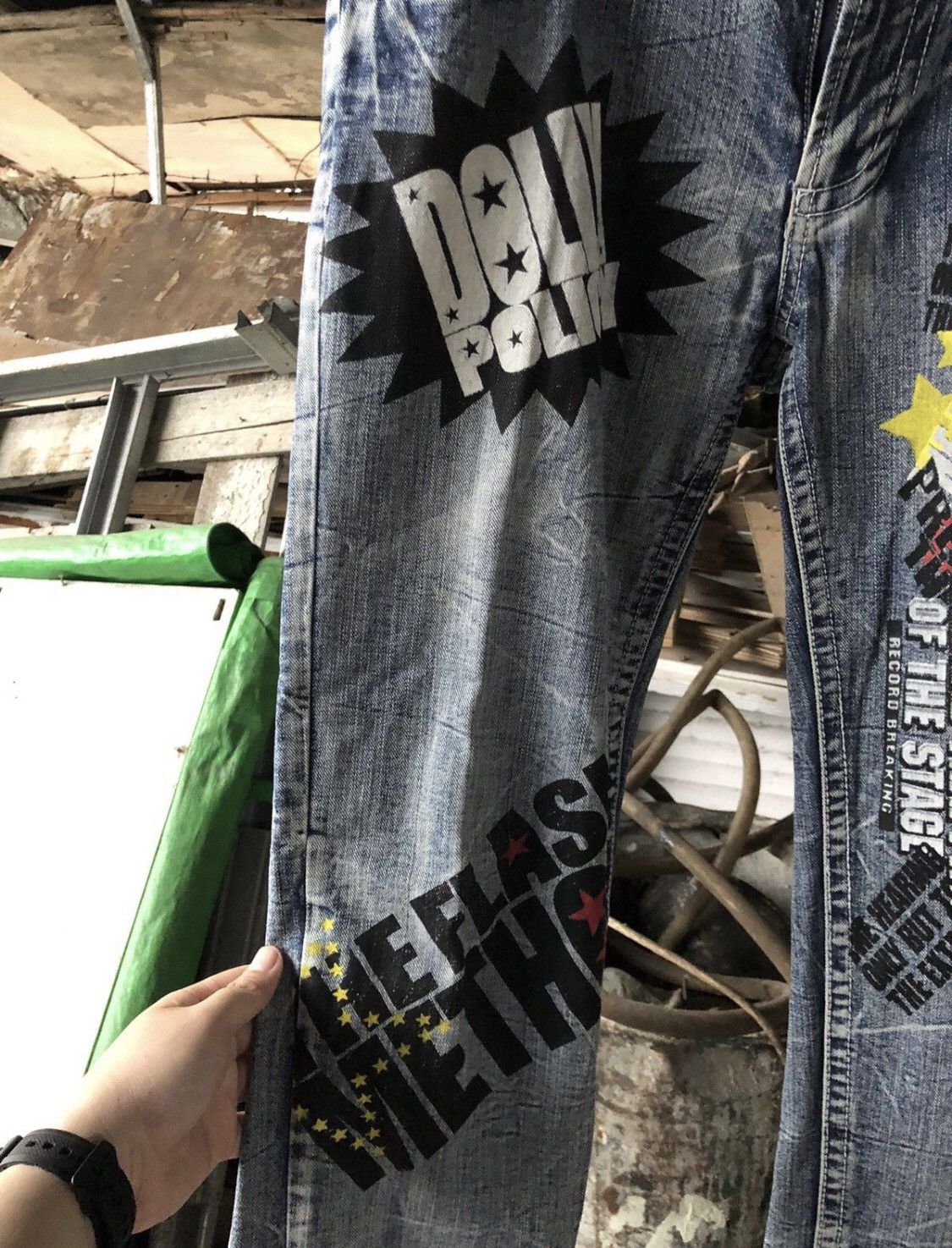 Hysteric Glamour × Japanese Brand × Seditionaries The Vintage Standard Design Honey Comb Denim Pants Size US 31 - 7 Thumbnail
