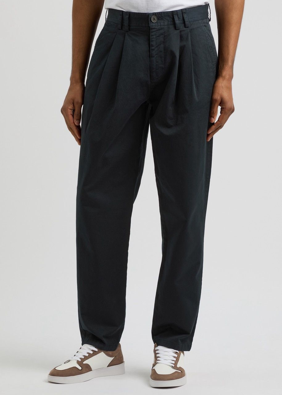 Wax London Wax London Raleigh Cotton Pleated Trousers Size US 32 / EU 48 - 8 Thumbnail