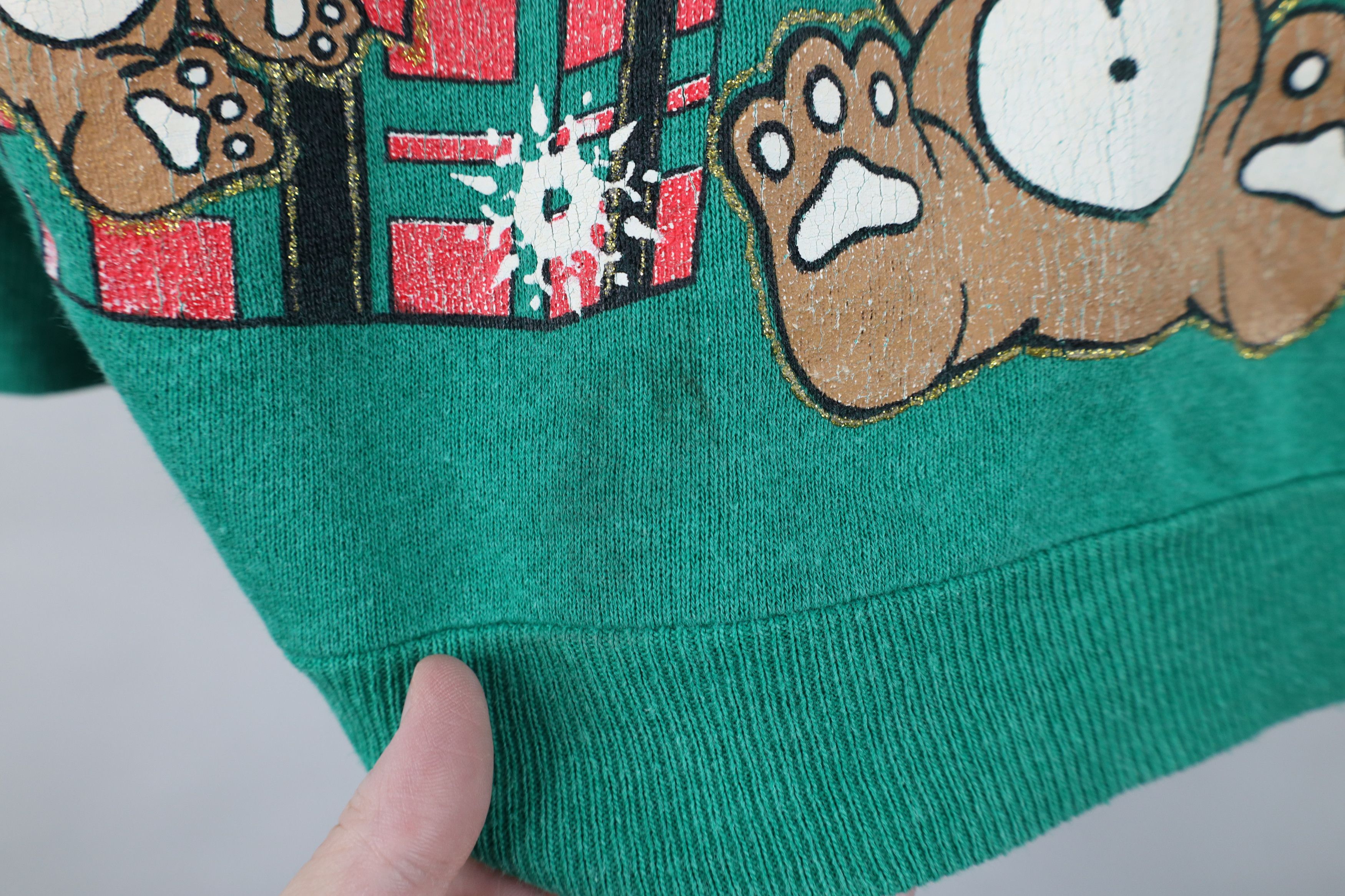 Vintage Vintage 80s 90s Streetwear Christmas Bear Sweatshirt USA Size M / US 6-8 / IT 42-44 - 8 Thumbnail
