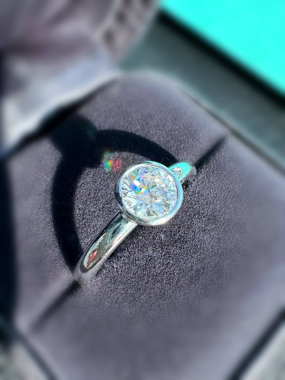 Tiffany & Co. Tiffany Co. 0.83ct Platinum Round Diamond Engagement Ring Size ONE SIZE - 3 Thumbnail