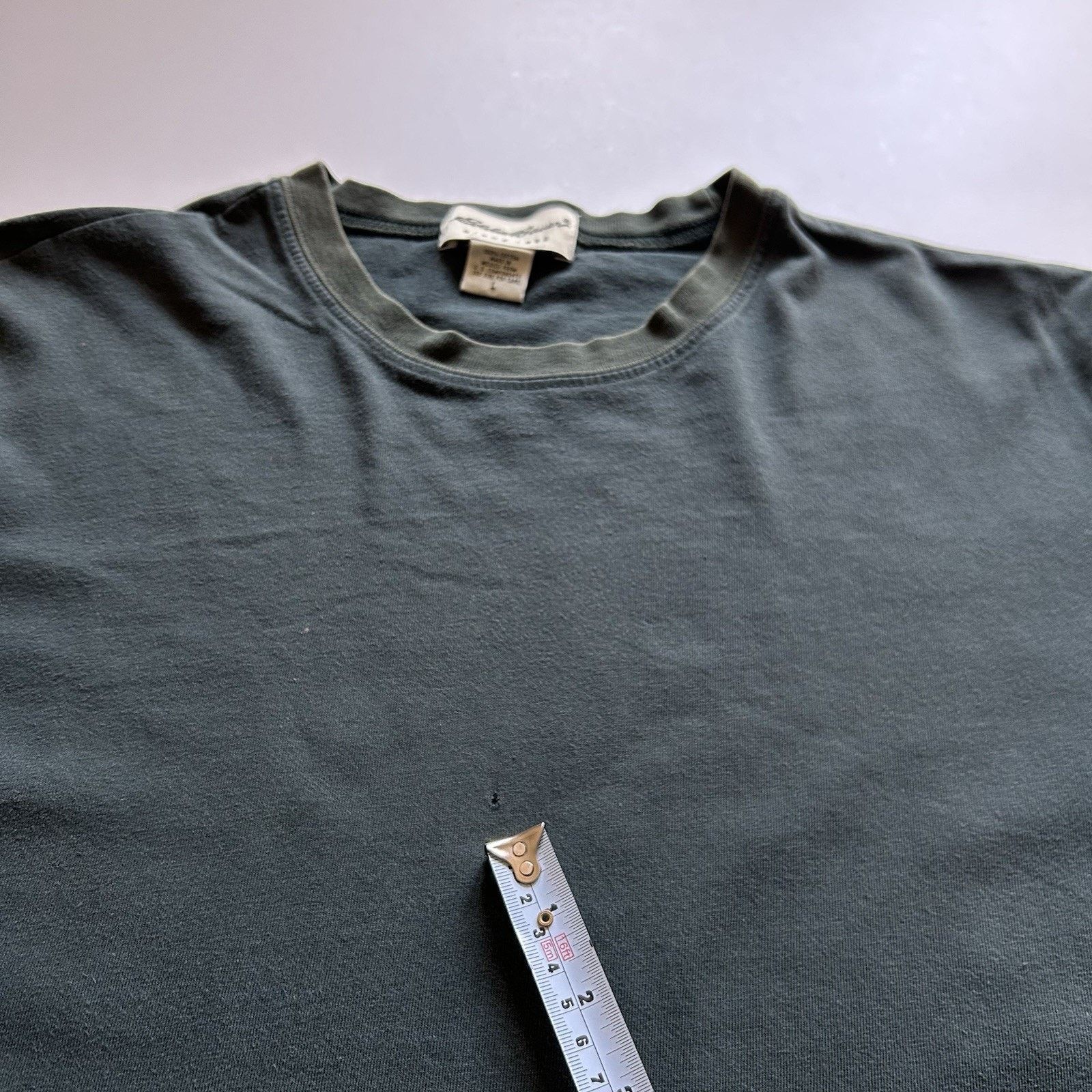 Eddie Bauer Vintage Y2K Eddie Bauer T Shirt Large Green Blank Faded Rare Size US L / EU 52-54 / 3 - 7 Thumbnail