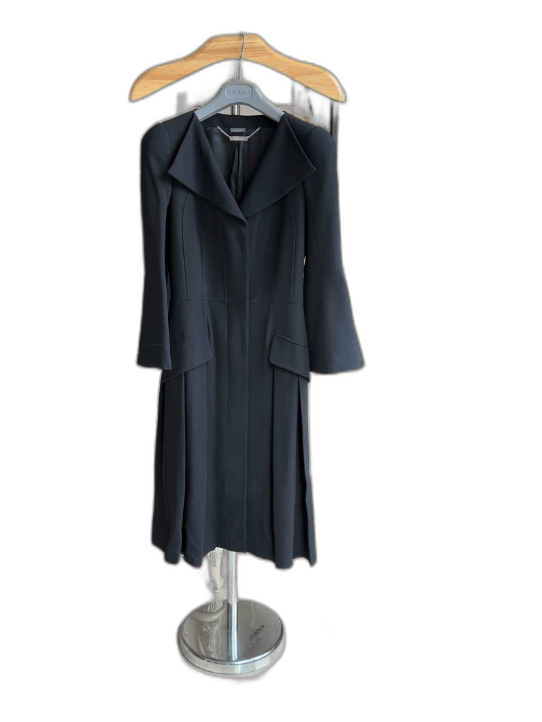 Alexander McQueen Alexander McQueen Long Black Coat Size 38 Size US M / EU 48-50 / 2 - 1 Thumbnail