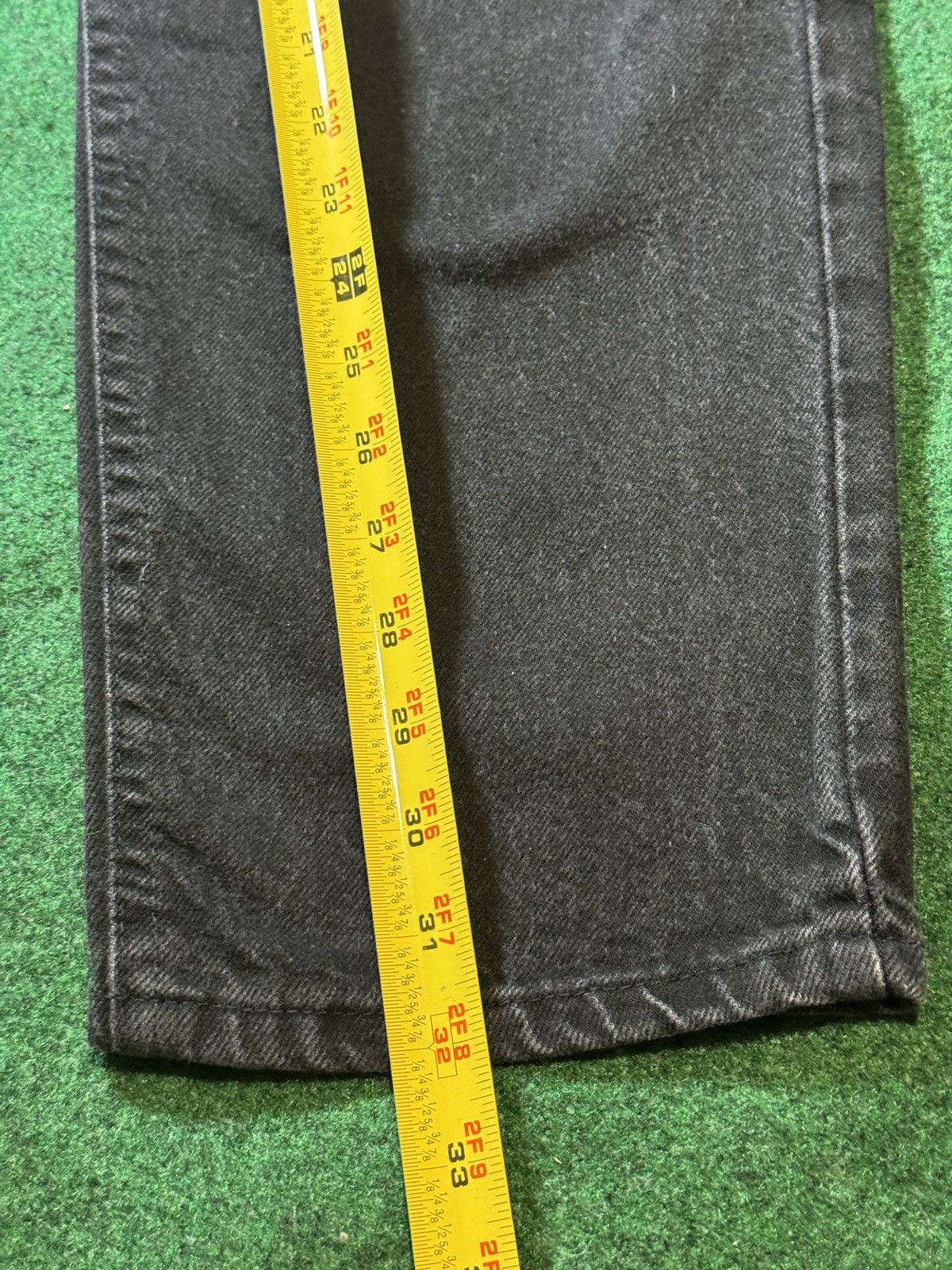 Lee × Vintage Vintage 90s Riders Lee Black Denim Mens 32x32 Tapered Jeans Size US 32 / EU 48 - 8 Thumbnail