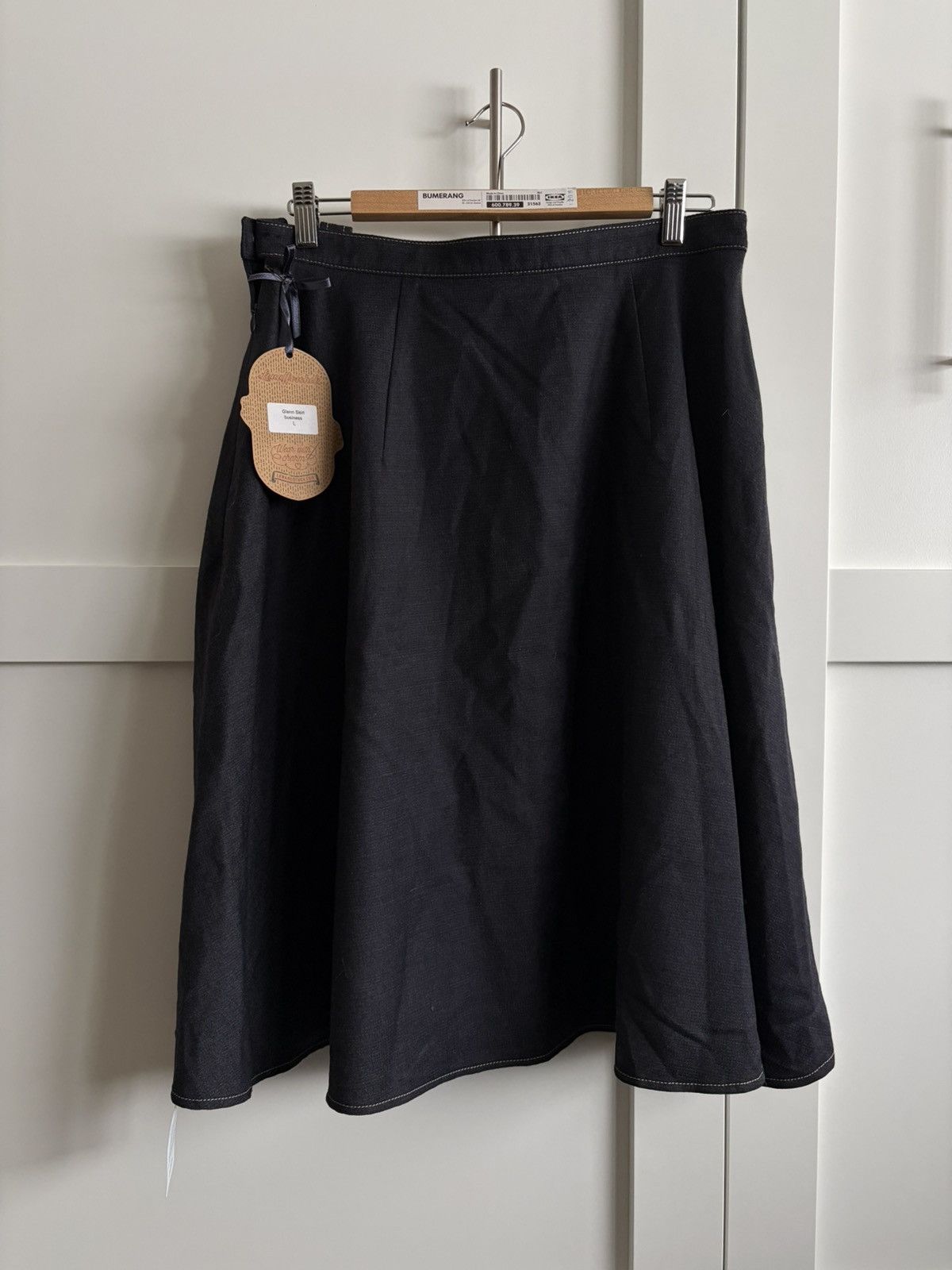 Other NWT Lena Hoschek Black Darted Wool Skirt Size 34" / US 12 / IT 48 - 2 Thumbnail