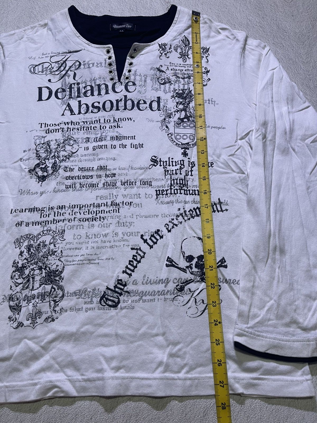 Hysteric Glamour Y2K BEAUMONT CARR long sleeve tshirt punk ifsix style Size US L / EU 52-54 / 3 - 8 Thumbnail