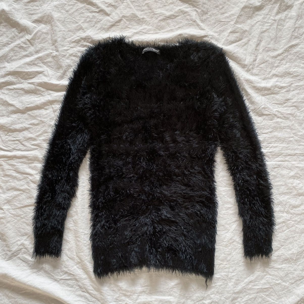 FW2003 DOLCE & GABBANA shaggy sweater