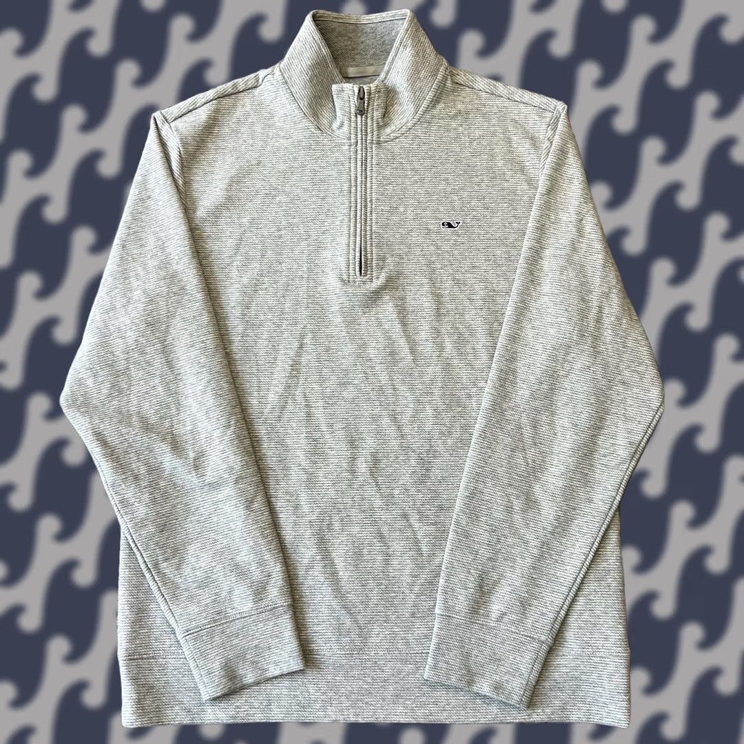 Vineyard Vines Vineyard Vines Performance Pullover 1/4 Zip Mens M Gray Long Sleeve Gym C3 Size US M / EU 48-50 / 2 - 1 Thumbnail