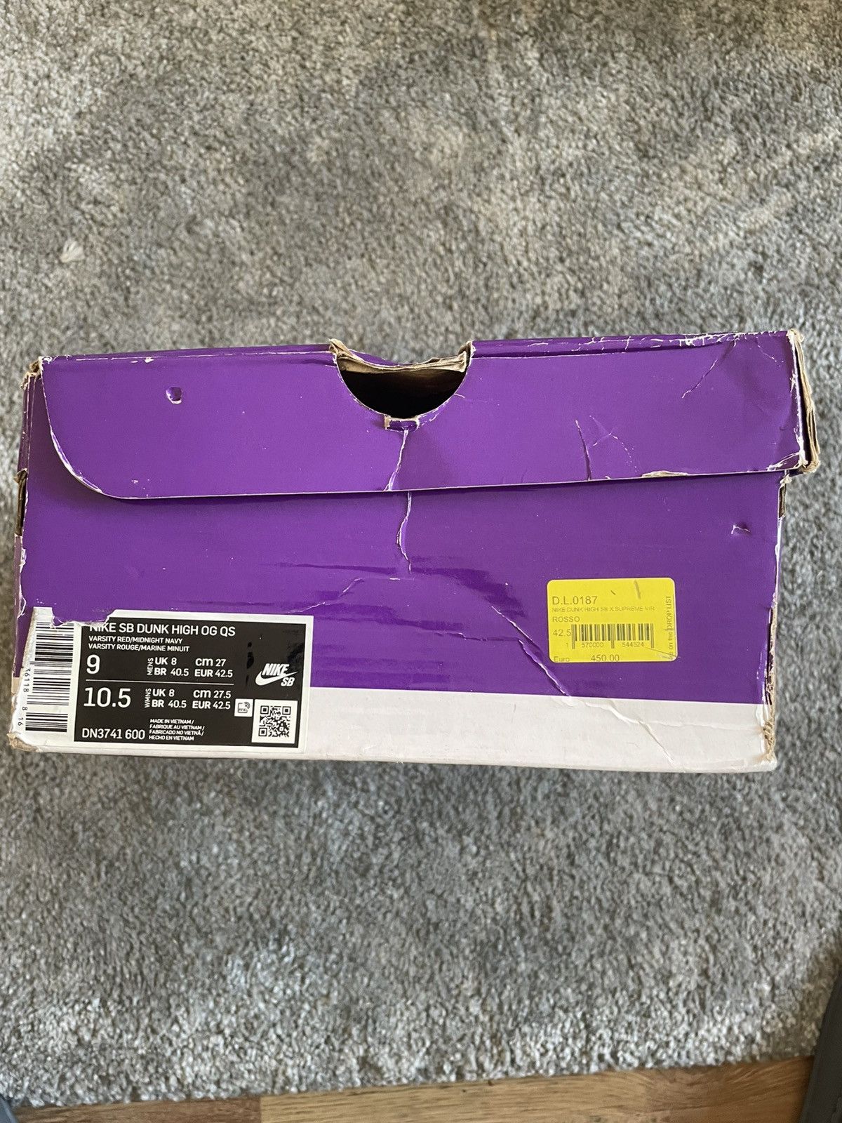 Nike × Supreme Nike Supreme SB Dunk High By Any Means Size US 9 / EU 42 - 9 Thumbnail