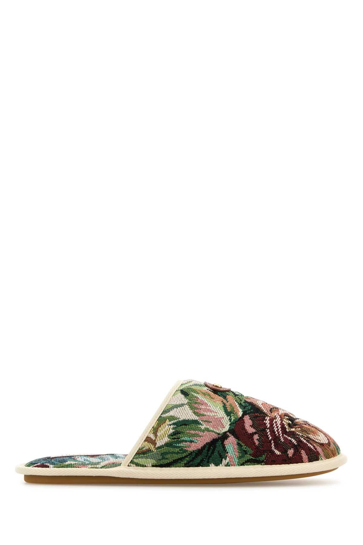 Printed Fabric Ta Chambre Slippers