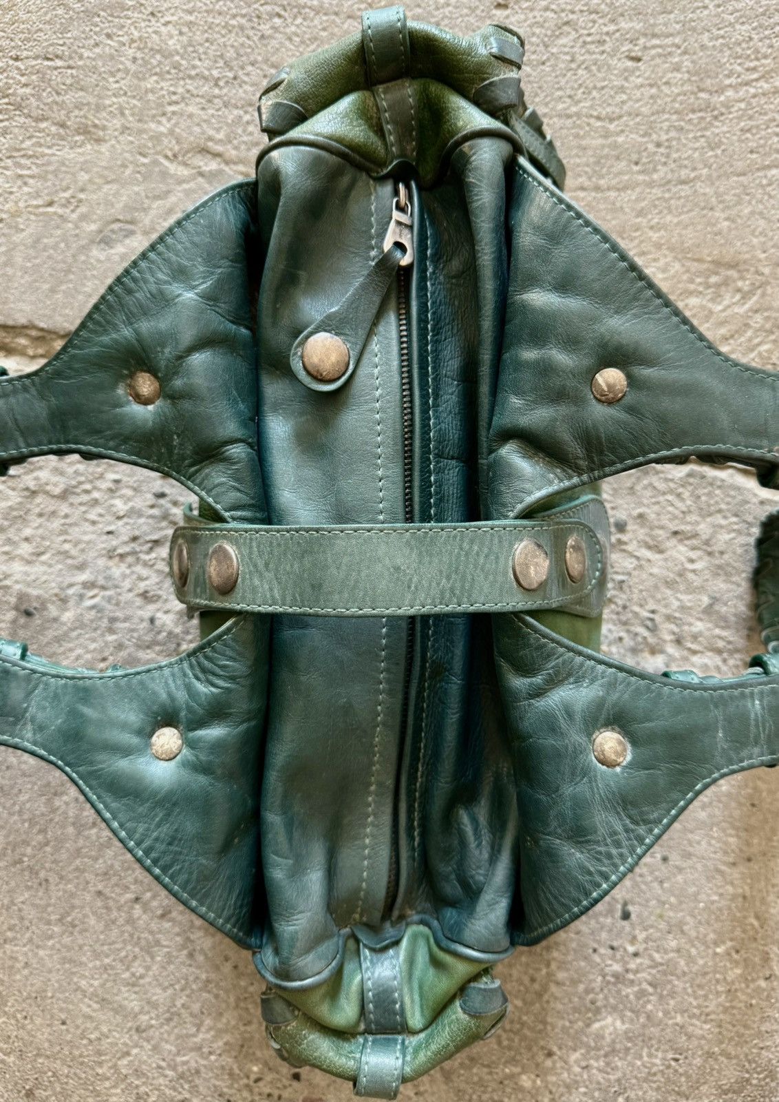 Chloe Chloe - 2000’s - Phoebe Philo - Green Leather Silverado Bag Size ONE SIZE - 15 Thumbnail