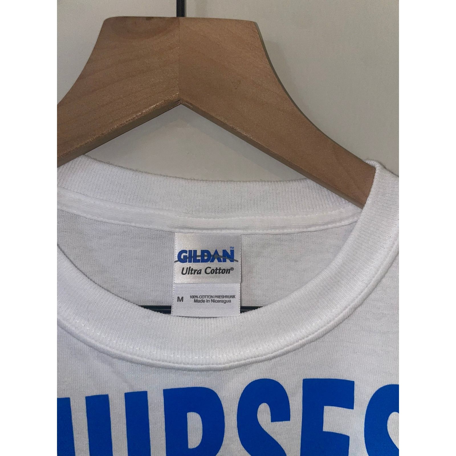 Gildan Y2K Nurses Kick Butt Graphic Nurse White Shirt Tee 2000s M Size US M / EU 48-50 / 2 - 5 Thumbnail