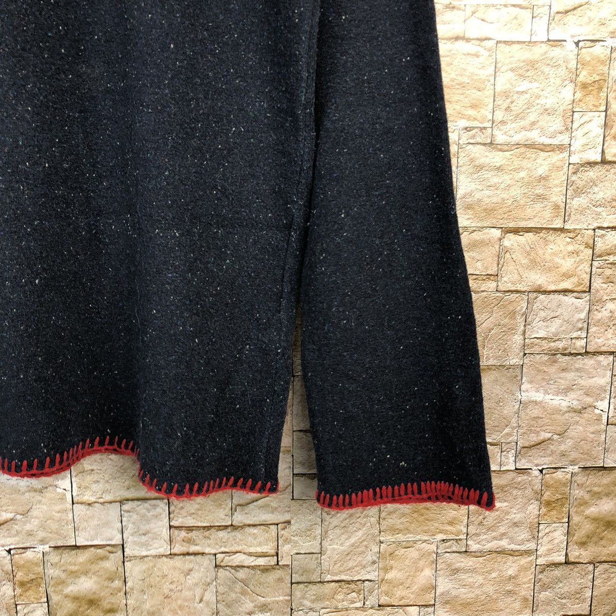 Comme des Garcons Comme Des Garcons 90s Speckled Red Whipstitch Knit #A1231 Size M / US 6-8 / IT 42-44 - 8 Thumbnail