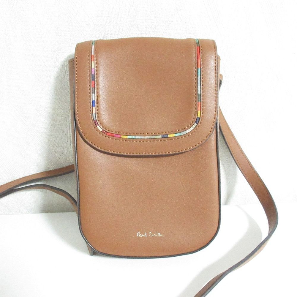 Paul Smith Paul Smith Paul Smith Swirl Inset Leather Shoulder Bag Others Crossbody Bag DUTY FREE for USA Size ONE SIZE - 1 Thumbnail