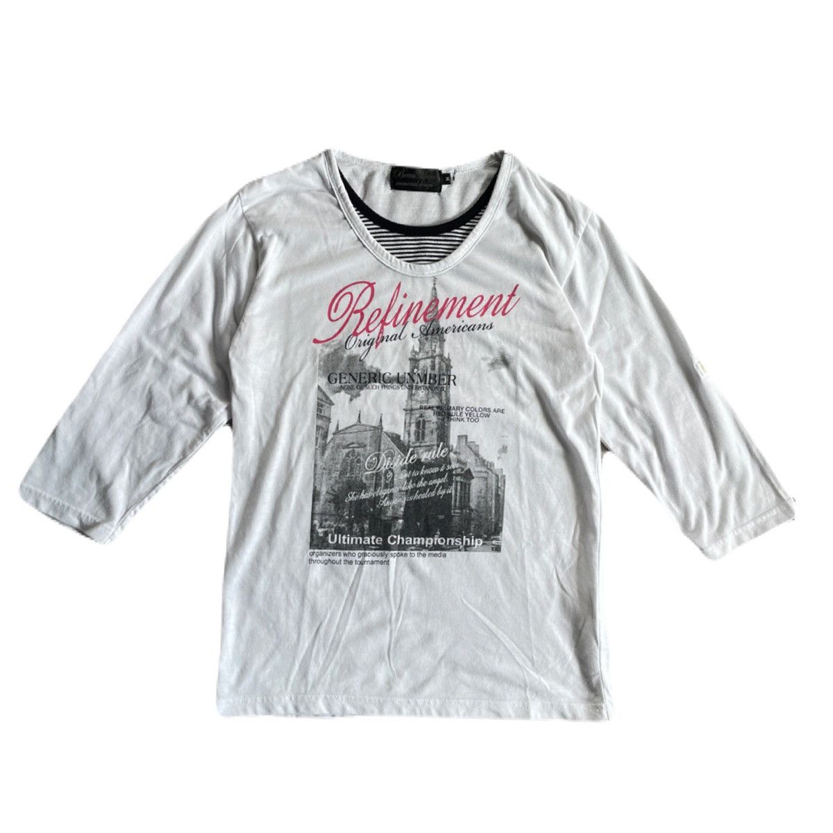 If Six Was Nine 2000s Japanese archive Vkei Layered Poem 3/4 Sleeve Tre Y2K Size US XS / EU 42 / 0 - 2 Thumbnail