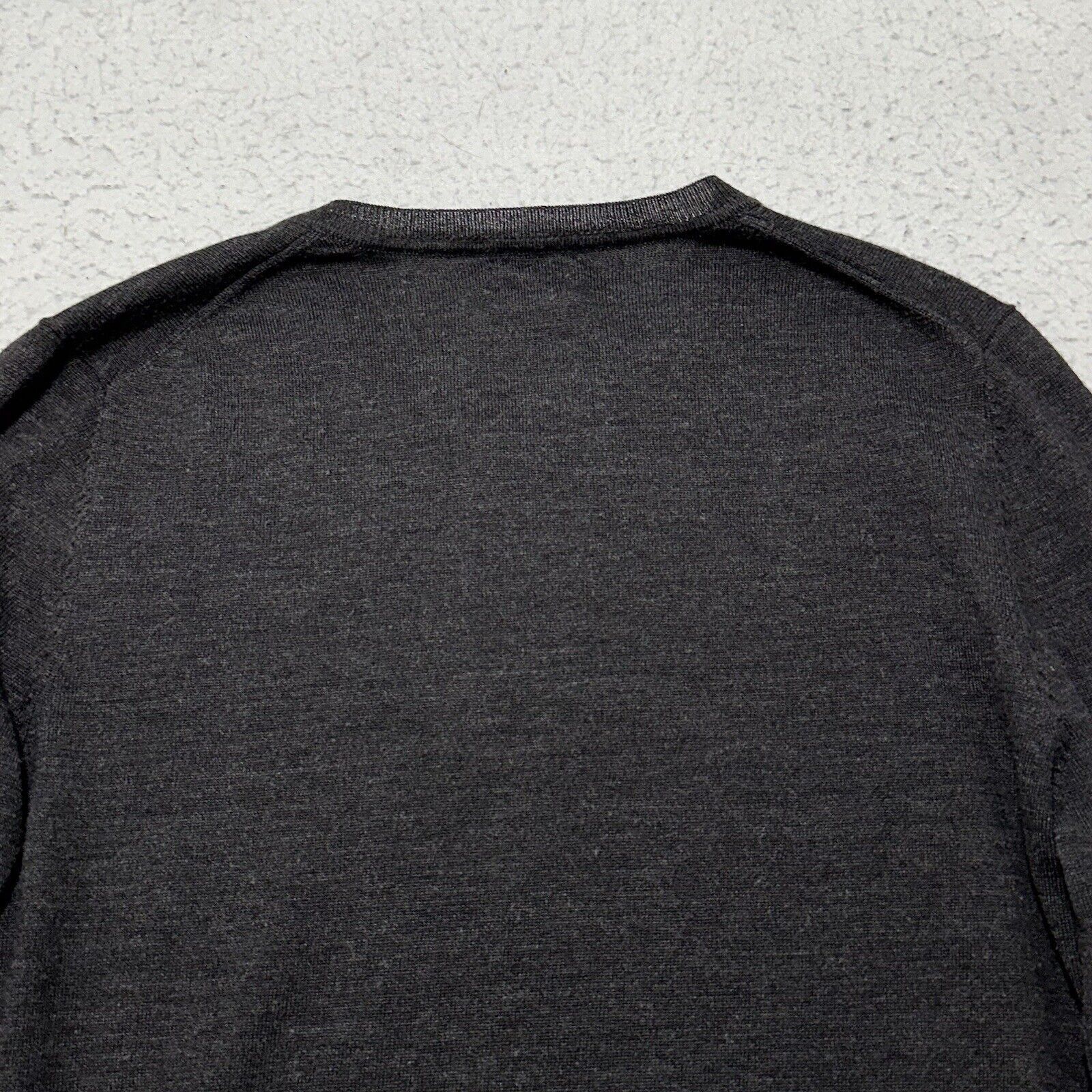 Apt. 9 Apt. 9 Medium Dark Gray V-Neck Wool Blend Knit Sweater Size M / US 6-8 / IT 42-44 - 11 Thumbnail
