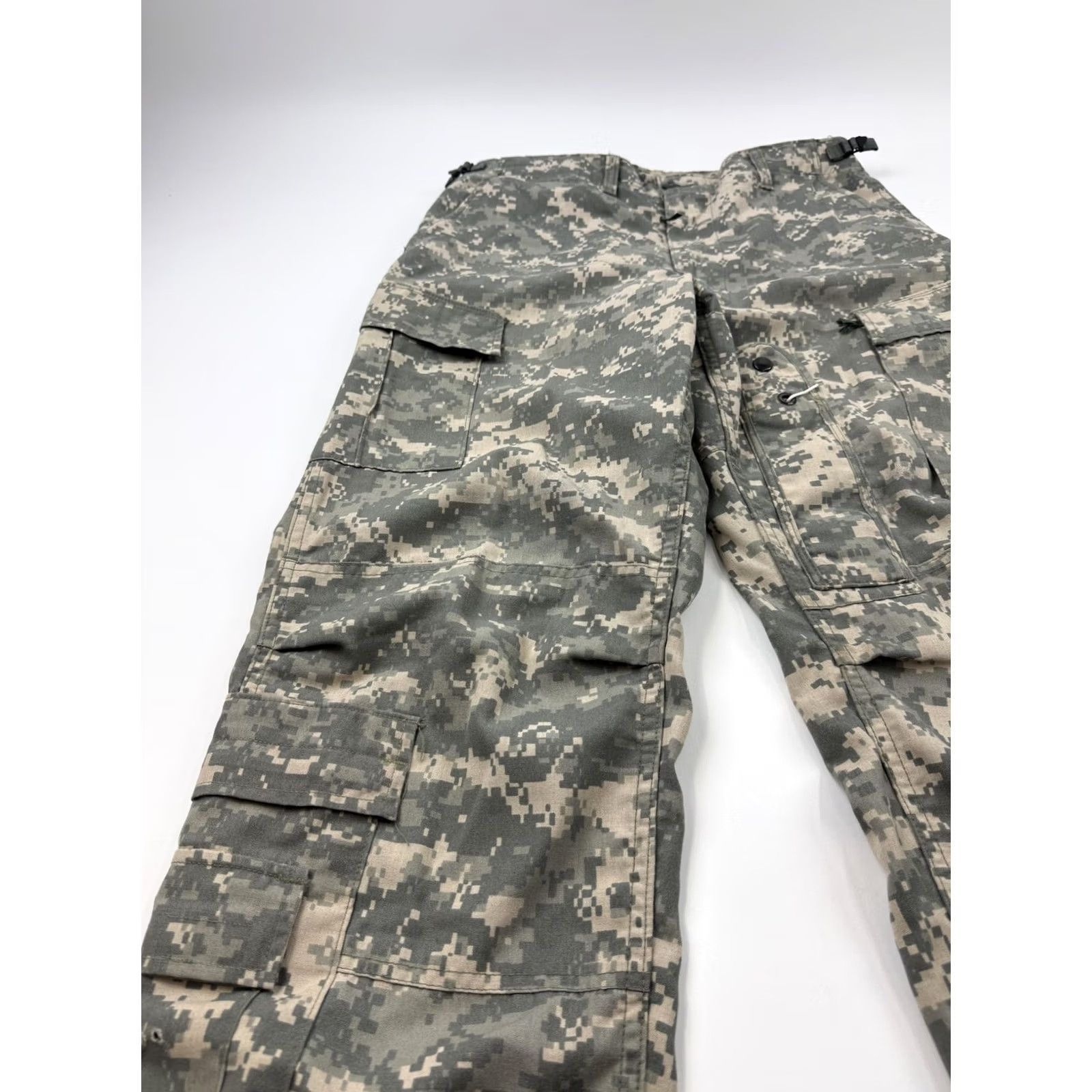 Vintage SNC Telecommunication Pants Mens Medium Green Camo Cargo Adjustable Military Size US 31 - 3 Thumbnail
