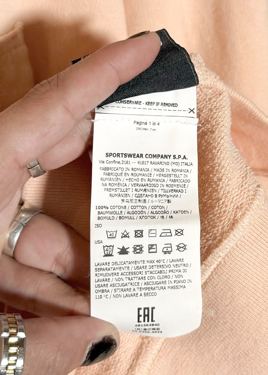 Stone Island Stone Island Peach Logo Patch Hoodie Size US S / EU 44-46 / 1 - 8 Thumbnail