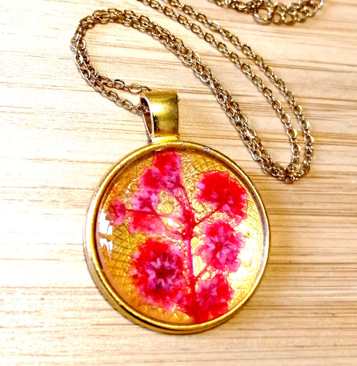Hysteric Glamour × Vintage Stunning Flower Natural Plant Gold Necklace Unique RARE Size ONE SIZE - 2 Thumbnail