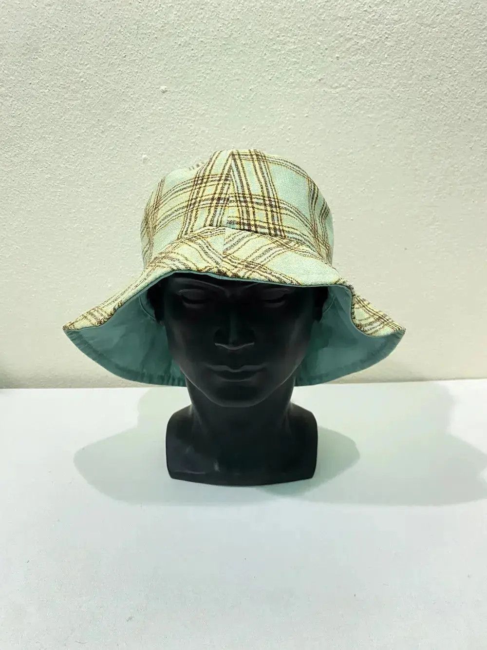 Japanese Brand × Vintage Japanese Brand Plaid Tartan Bucket Hat Size ONE SIZE - 2 Thumbnail
