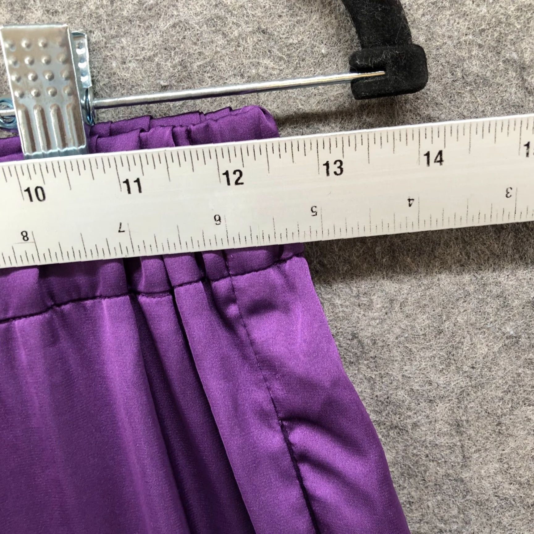 Vintage Montserrat NY Satin Lounge Pants Womens S Purple Pull On Pajama Size 28" / US 6 / IT 42 - 6 Thumbnail