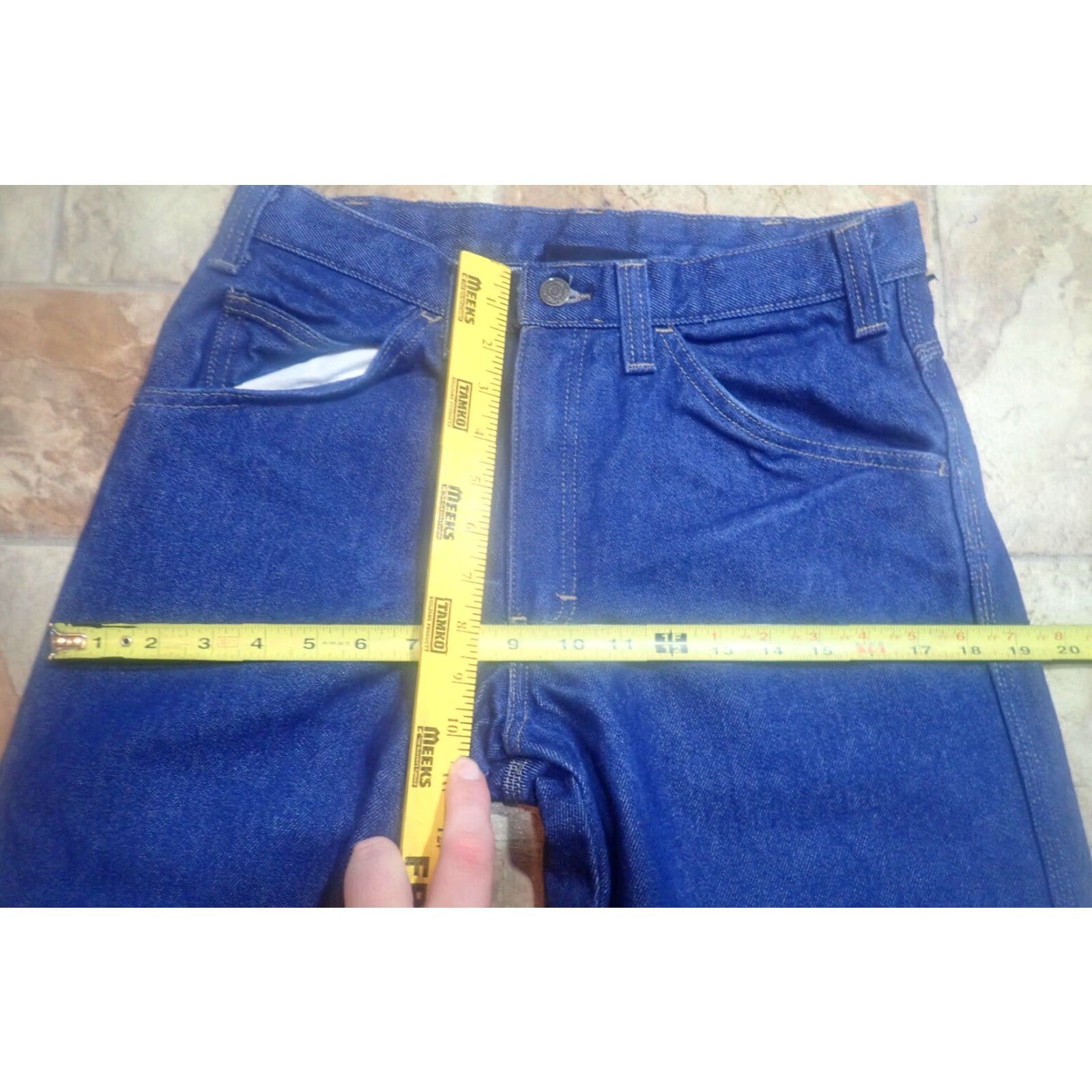 Vintage VINTAGE Workrite Flame Resistant Jeans Men 30x29 ATPV 22.0 CAT2 Denim Indigo 90s Workwear Mens Size US 38 / EU 54 - 7 Thumbnail
