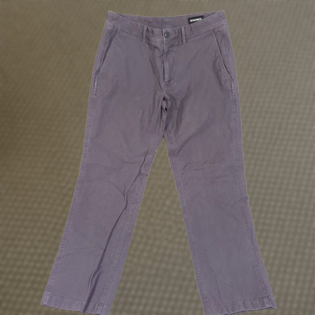 Bonobos Bonobos Chino Pants Mens 30x28 Gray Flat Front Pockets Casual Workwear Pants Size US 30 / EU 46 - 1 Thumbnail