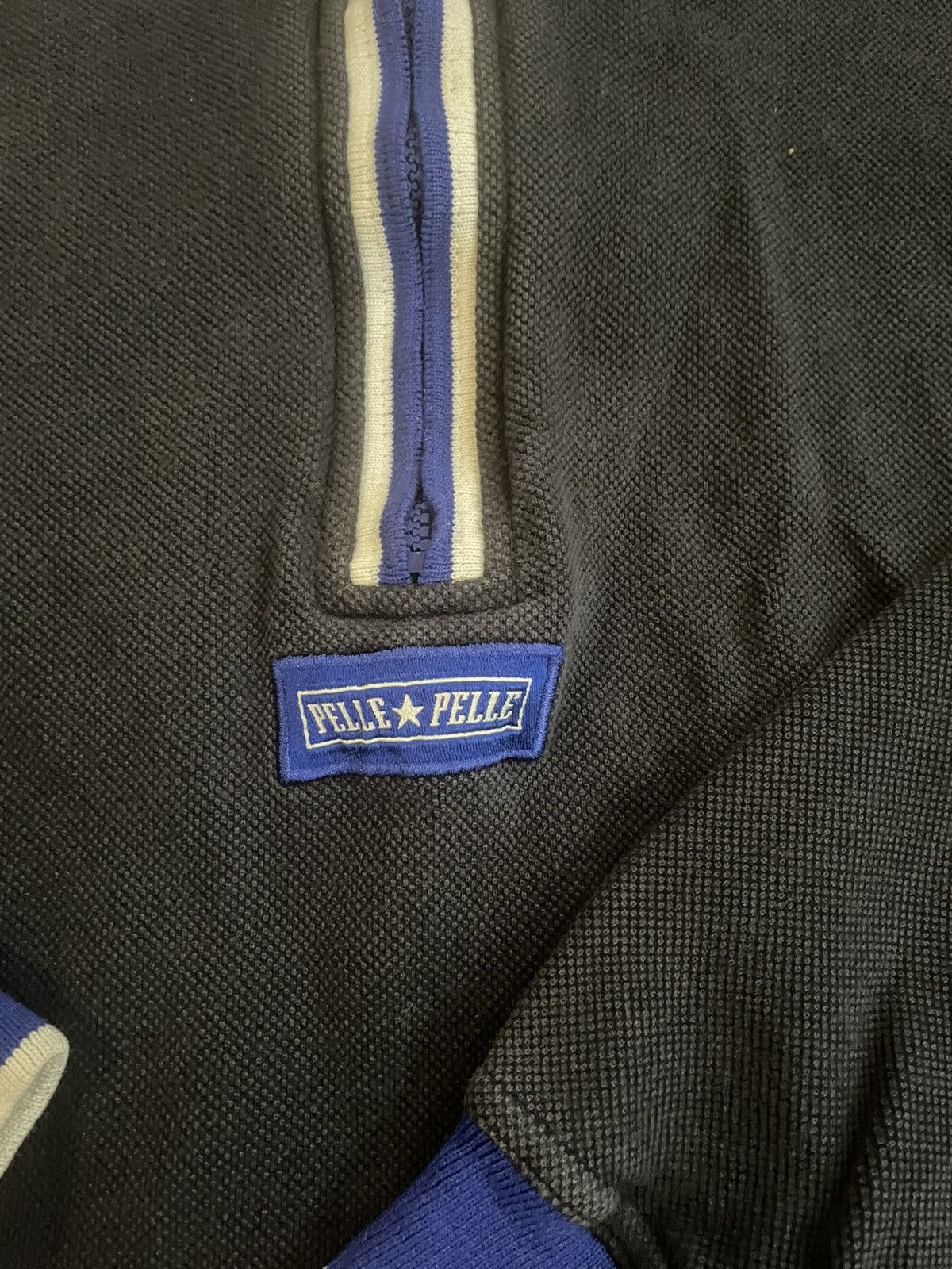 Pelle Pelle 90s Marc Buchanan Pelle Pelle 1/4 Zip Polo Shirt - Size 2XL Size US XXL / EU 58 / 5 - 3 Thumbnail