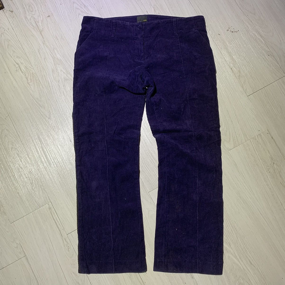 Designer × Fendi × Vintage 2000s Fendi Corduroy Pants Size US 34 / EU 50 - 2 Thumbnail
