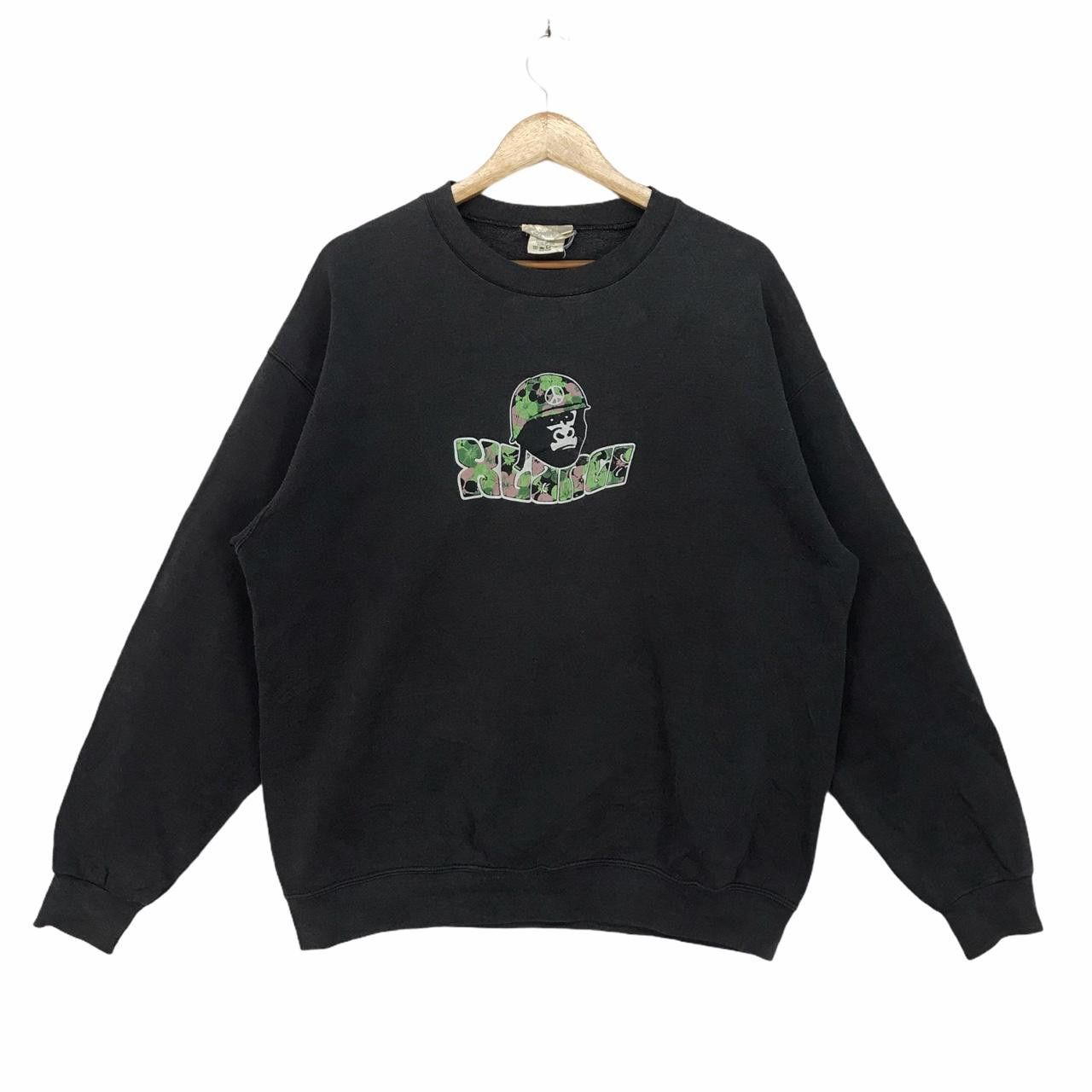 Xlarge Vtg XLARGE Crewneck Sweatshirt Camouflage Peace Symbol Size L / US 10 / IT 46 - 1 Thumbnail