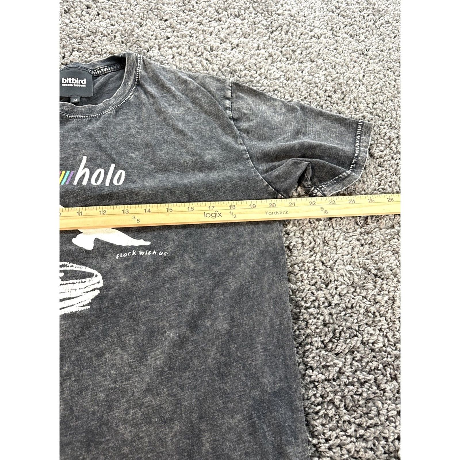 Rainbow Bitbird Create Forever Black San Holo Rainbow Logo T Shirt Unisex M Size Mens Rainbow Graphic Size US M / EU 48-50 / 2 - 3 Thumbnail