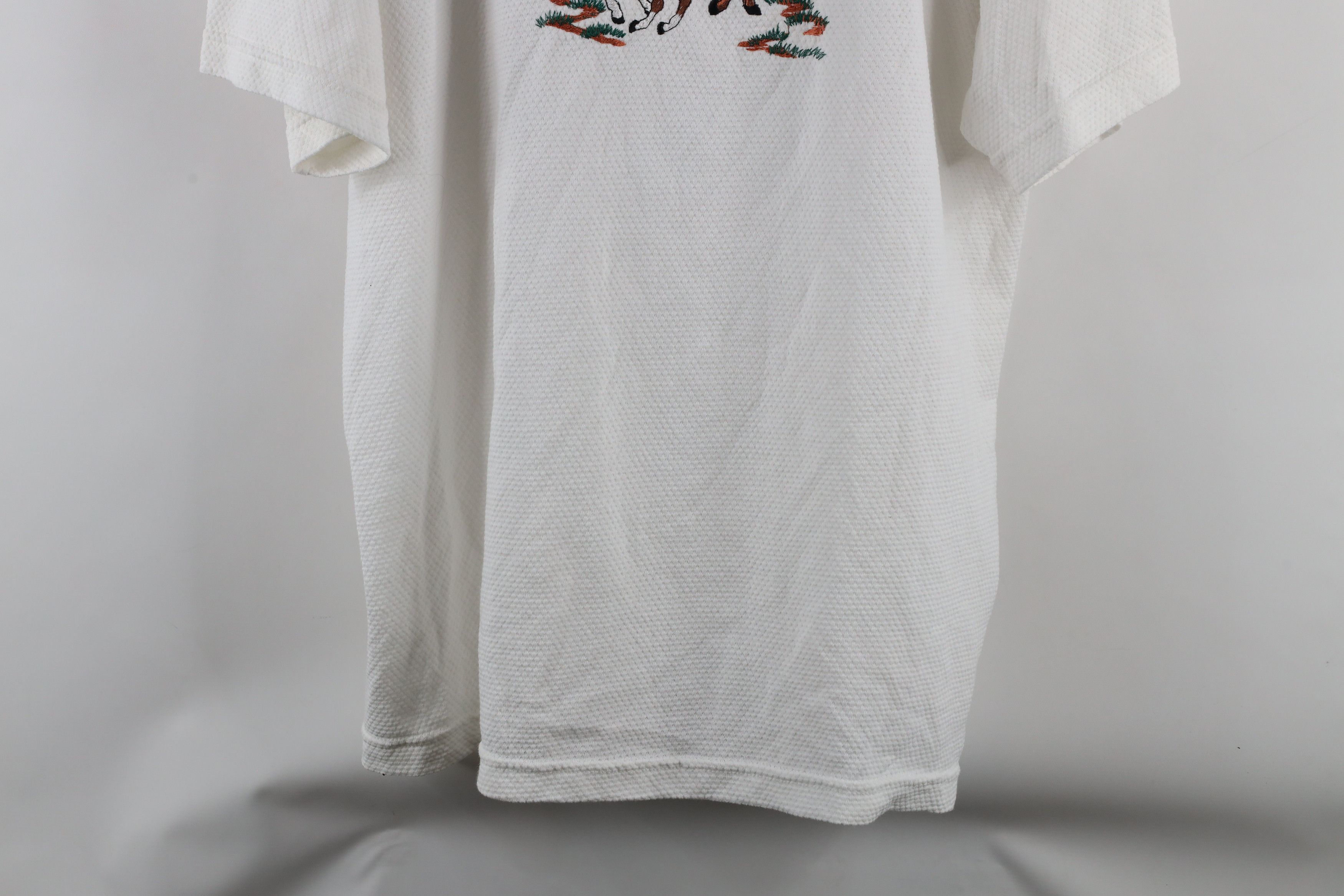 Vintage Vintage 90s Streetwear Short Sleeve T-Shirt White USA Size XL / US 12-14 / IT 48-50 - 3 Thumbnail