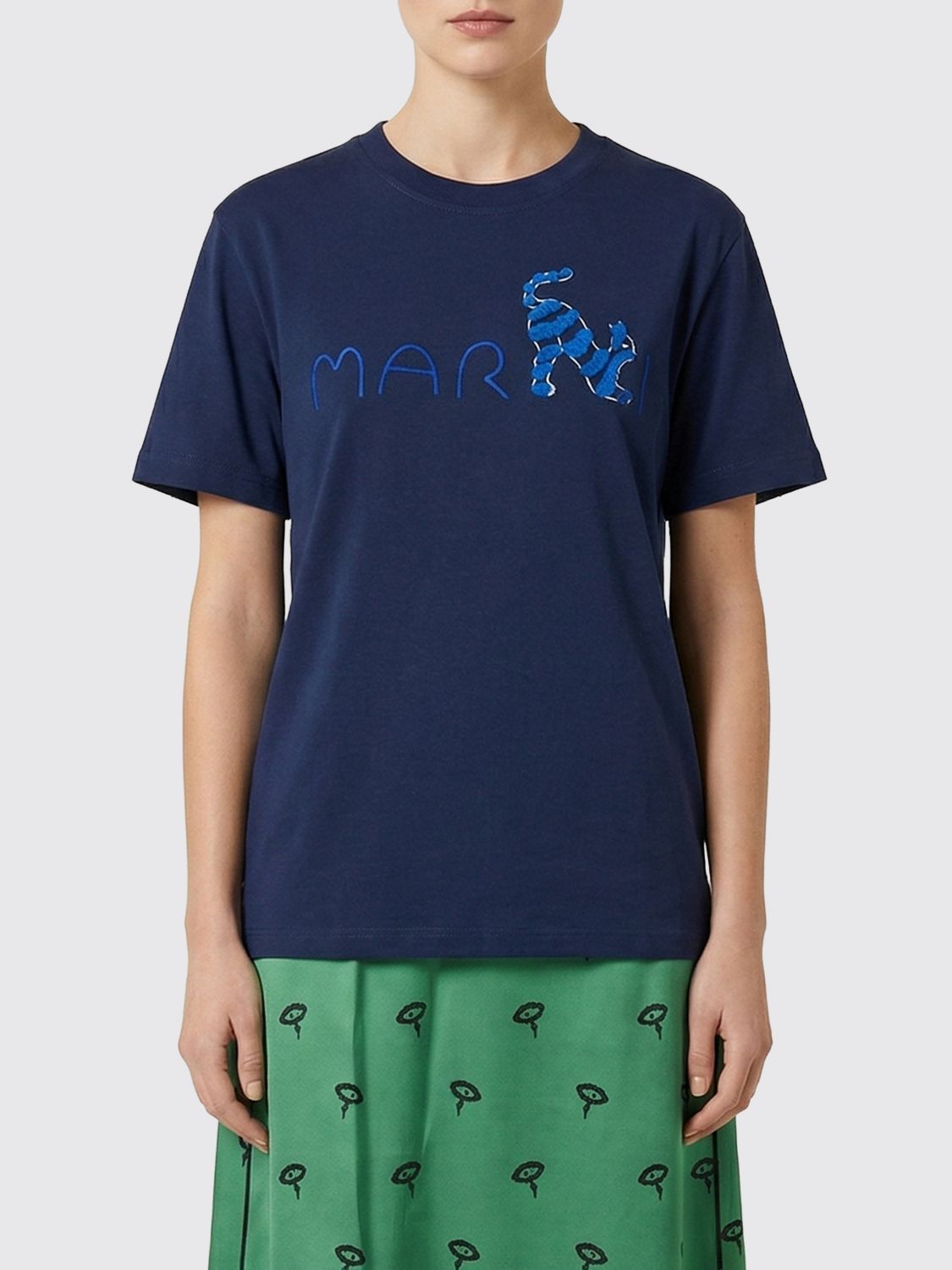 Marni Marni T-Shirt Woman Blue Size M / US 6-8 / IT 42-44 - 1 Thumbnail