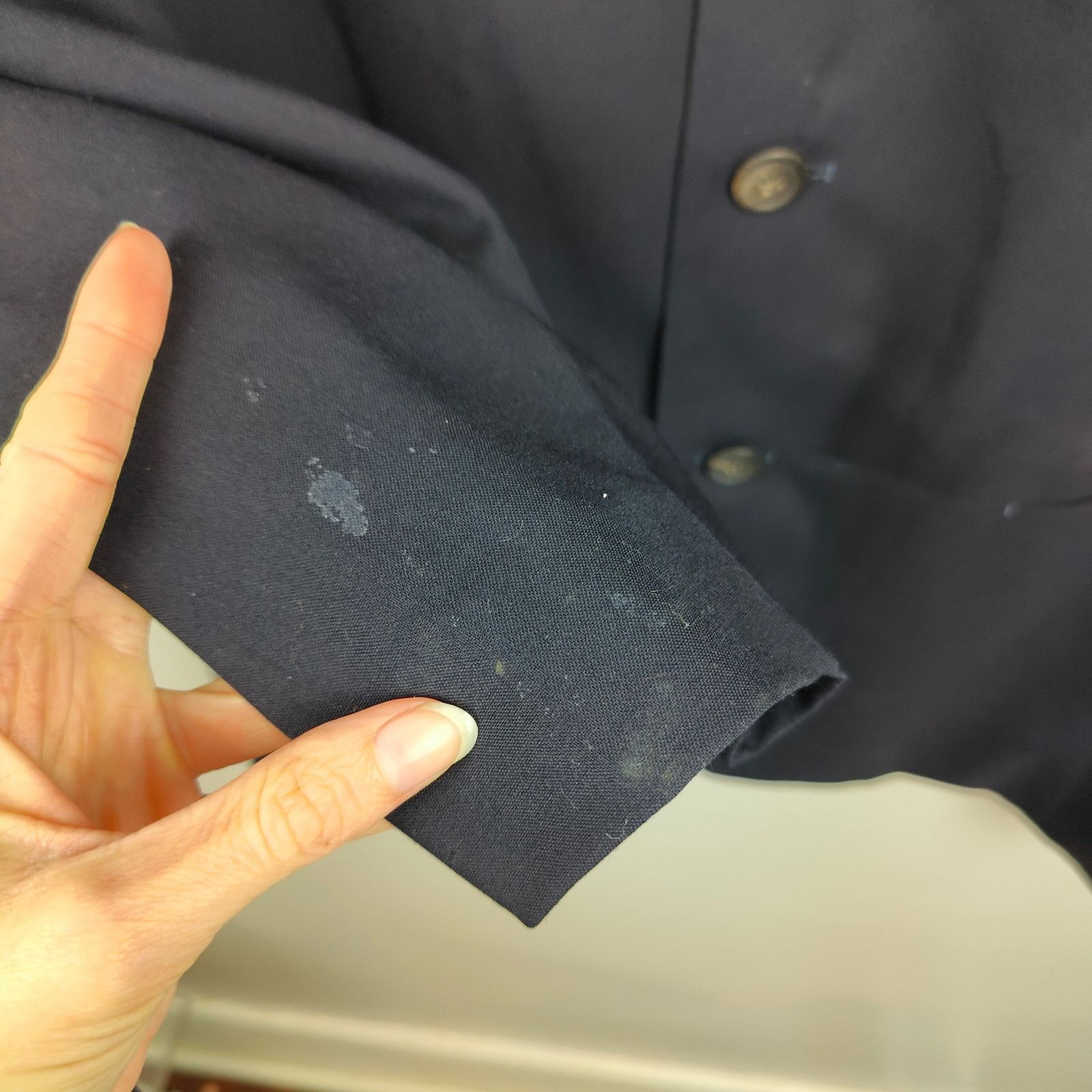 Issey Miyake Vintage Issey Miyake Men Blazer Large 3 Navy Blue 100% Wool Size US L / EU 52-54 / 3 - 6 Thumbnail