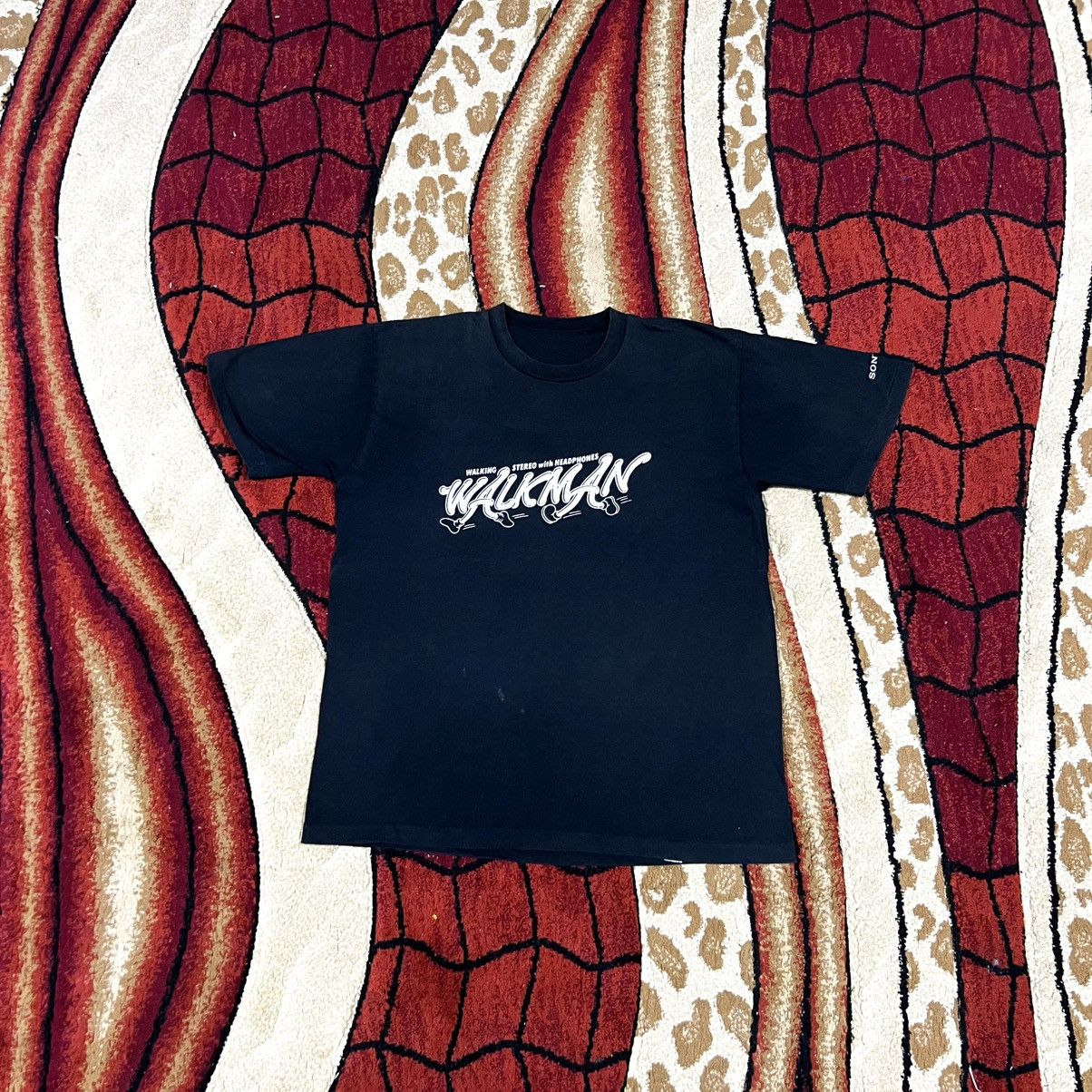 Sony Vintage 90s Thrashed Faded Sony Walkman Rare T Shirt Size US M / EU 48-50 / 2 - 3 Thumbnail