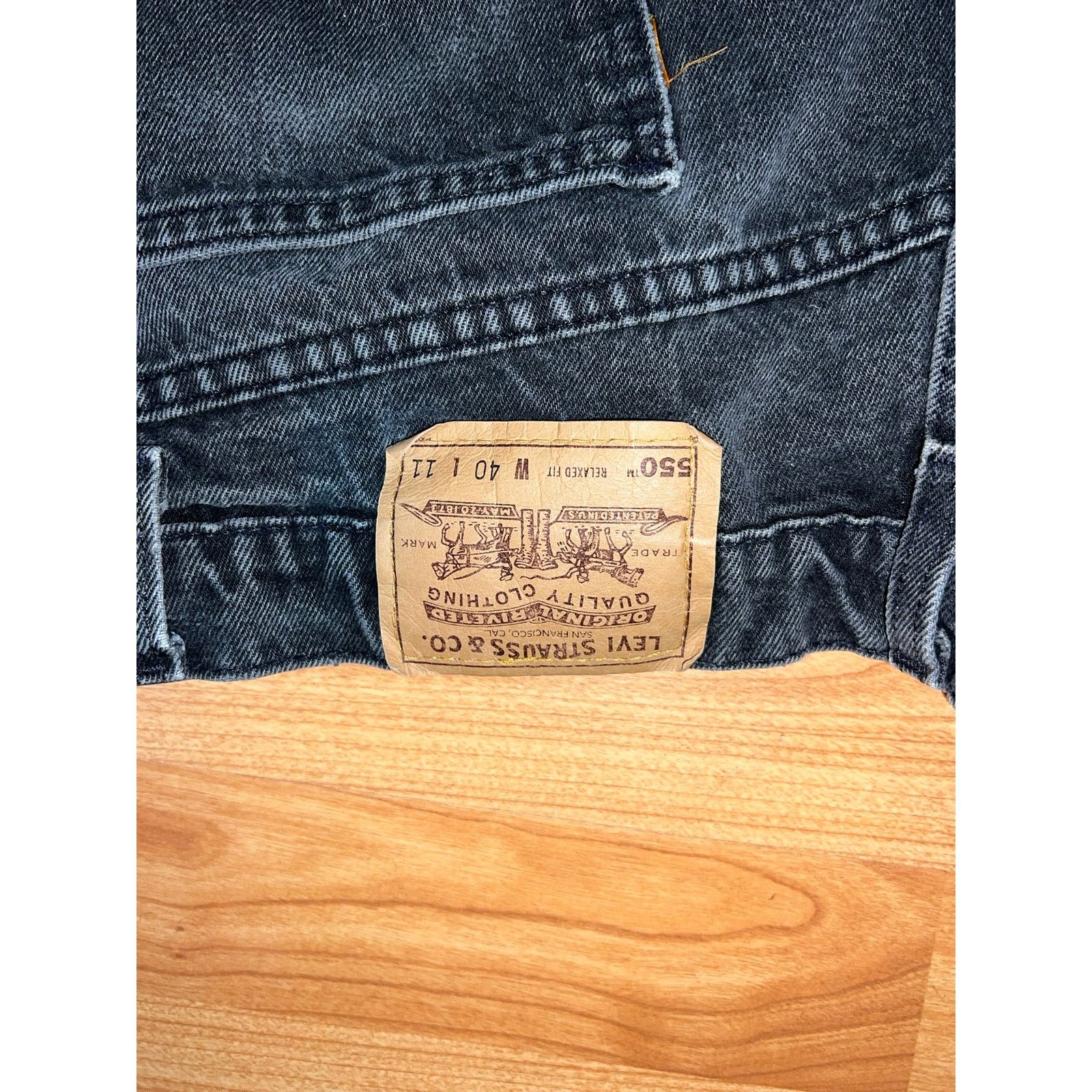 Levi's Vintage Levi Shorts 550 Relaxed Fit USA Orange Tab 40x11 Size US 40 / EU 56 - 7 Thumbnail