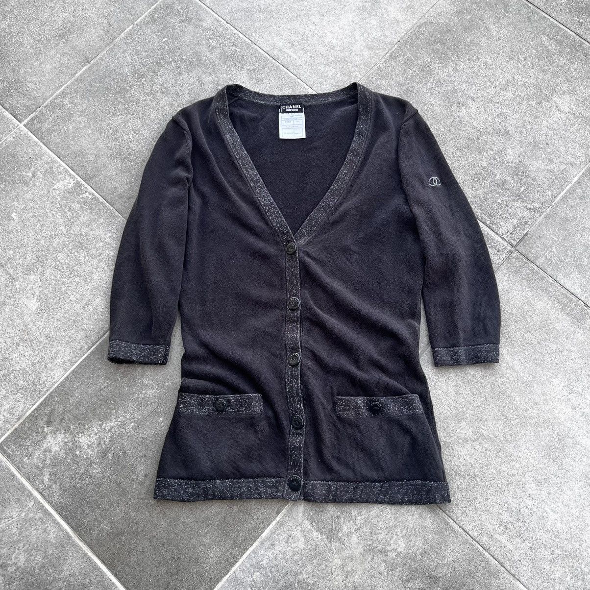 Chanel Chanel vintage Cardigan Sweater Women’s Archive Rare CC Logo Size XS / US 0-2 / IT 36-38 - 1 Thumbnail