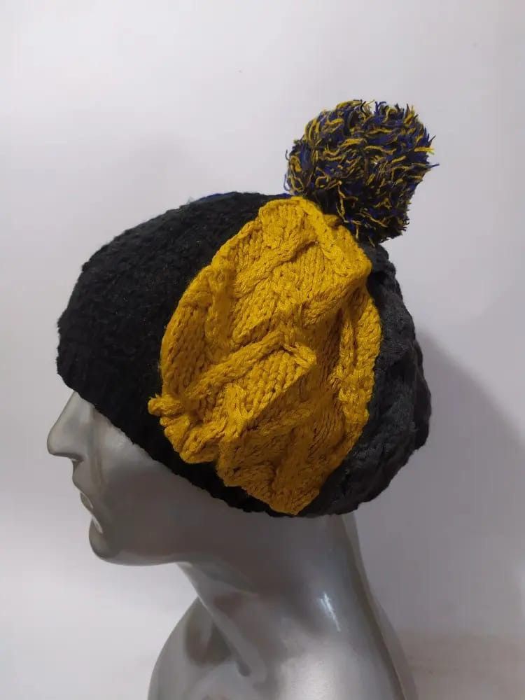 Japanese Brand LOVABLE Japan Colour Blok Design Hats Size ONE SIZE - 3 Thumbnail