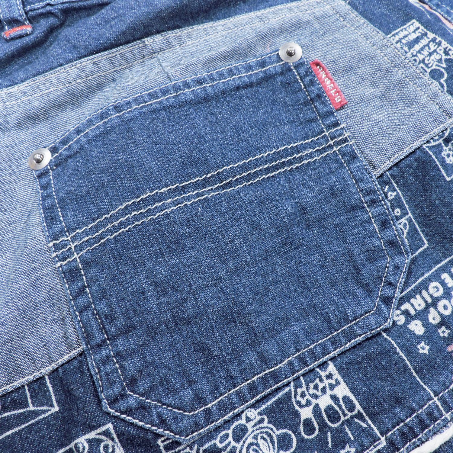 Angel Blue ANGEL BLUE STARS ‘LET’S SHOWER TIME’ DENIM MINI SKIRTS Size 27" / US 4 / IT 40 - 17 Thumbnail