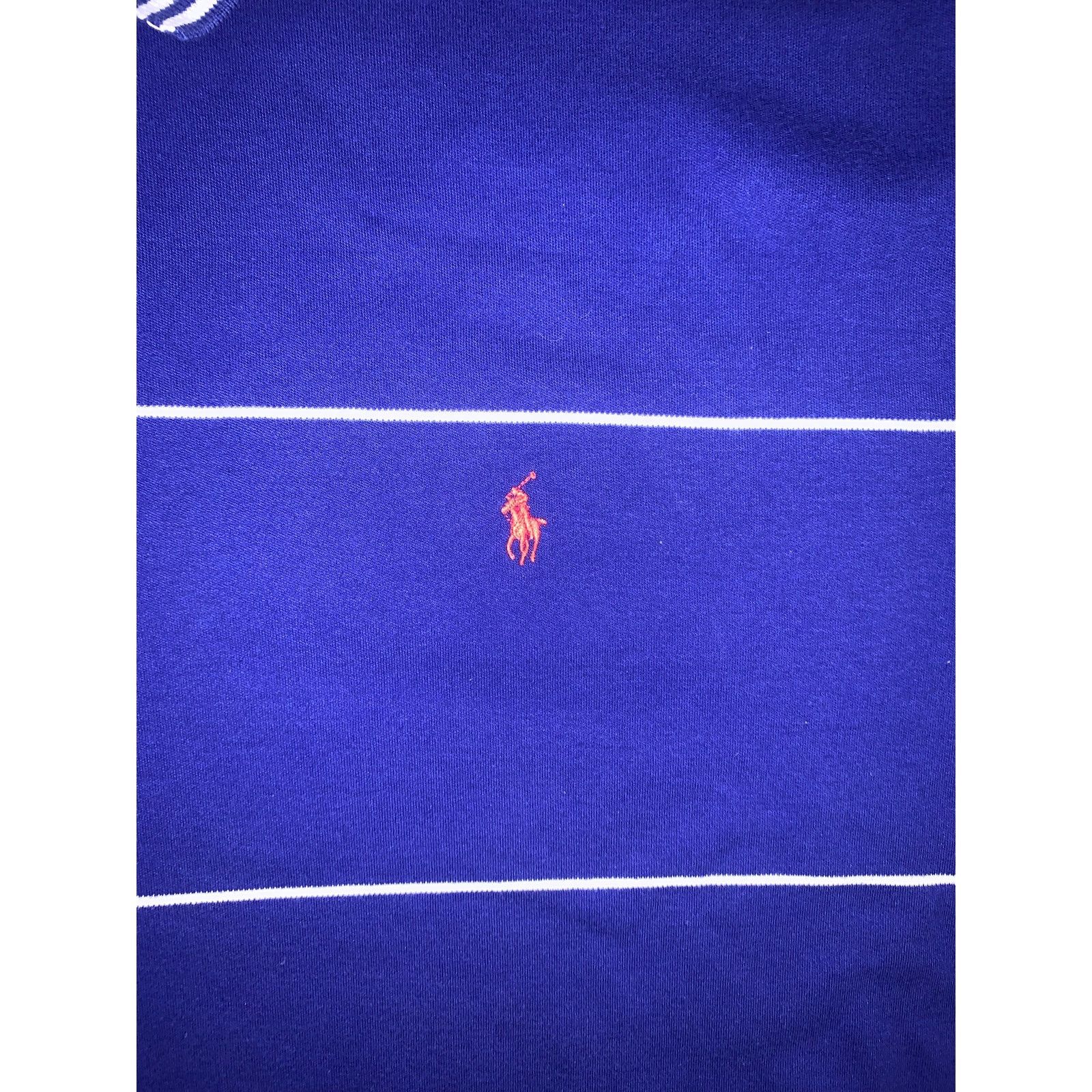 Polo Ralph Lauren Polo Ralph Lauren Polo Shirt Mens 2XL Blue Stripe Red Pony Size US XXL / EU 58 / 5 - 2 Thumbnail