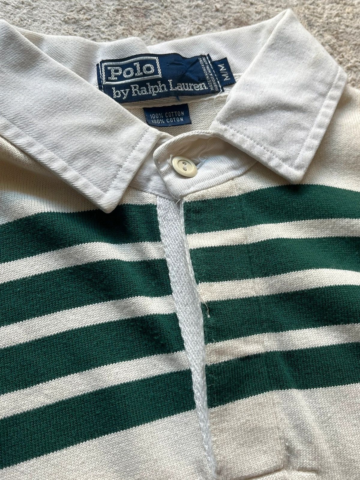 Polo Ralph Lauren Polo Ralph Lauren Scribble Rugby Stripped 1990s Size US M / EU 48-50 / 2 - 6 Thumbnail
