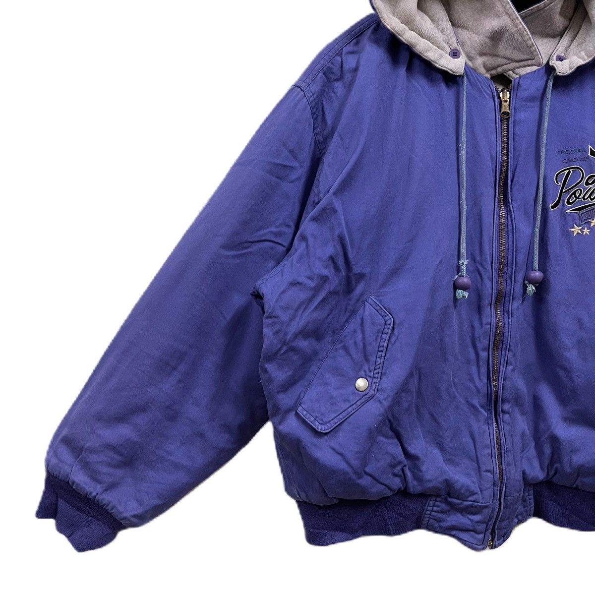 Japanese Brand Vintage 90s Milestone Lusty Power reversible bomber jacket Size US L / EU 52-54 / 3 - 6 Thumbnail